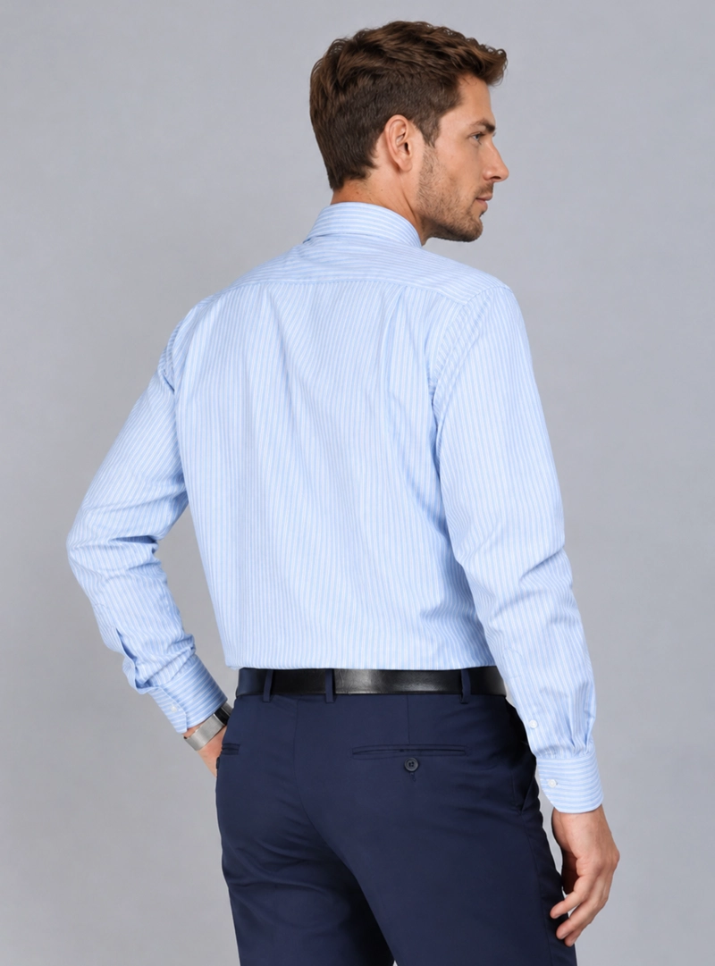 CAMISA FORMAL SPANDEX TAILORED FIT CELESTE ARROW - 3