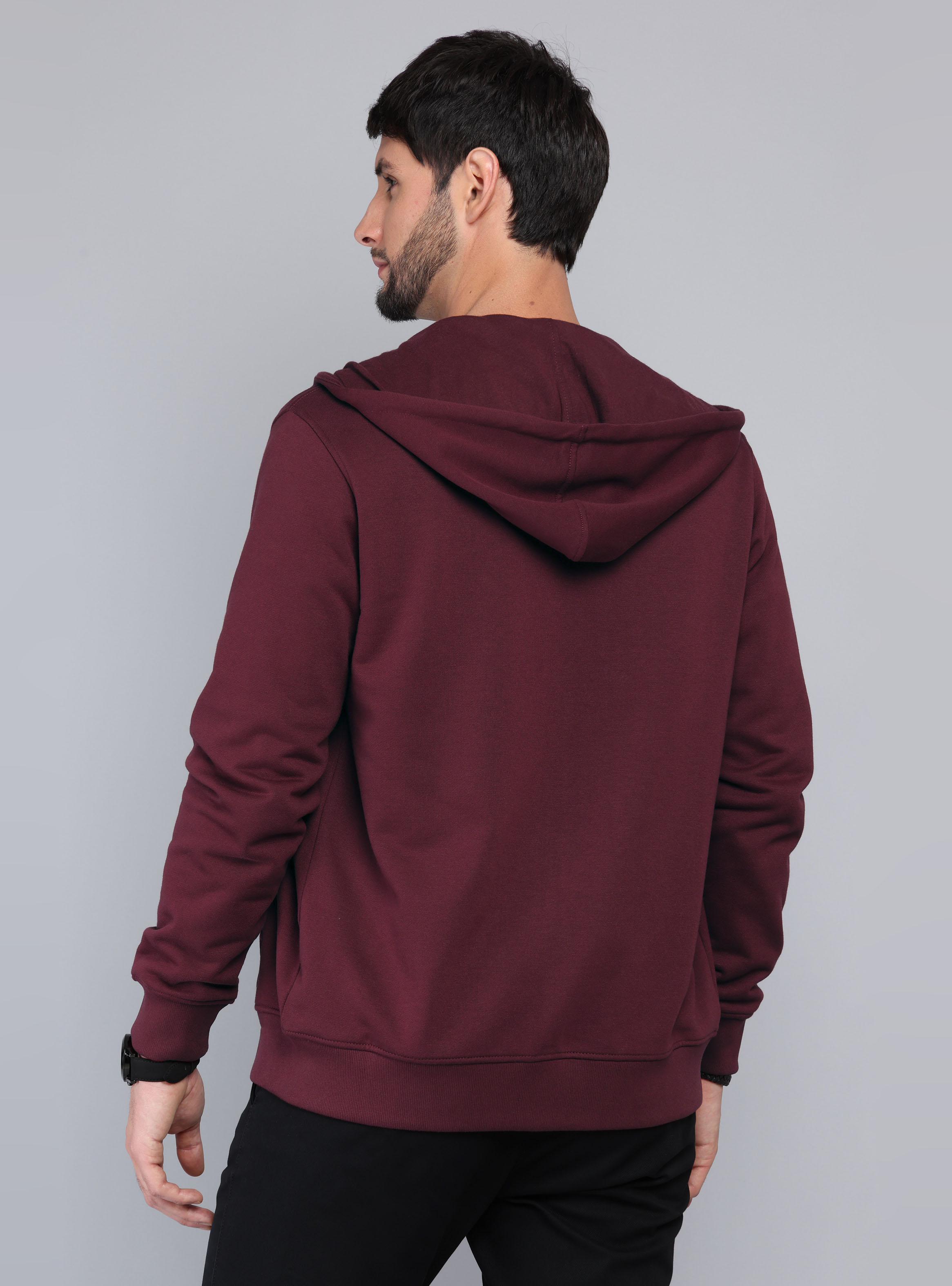 POLERON CON CAPUCHA REGULAR FIT BURDEO ARROW - 2