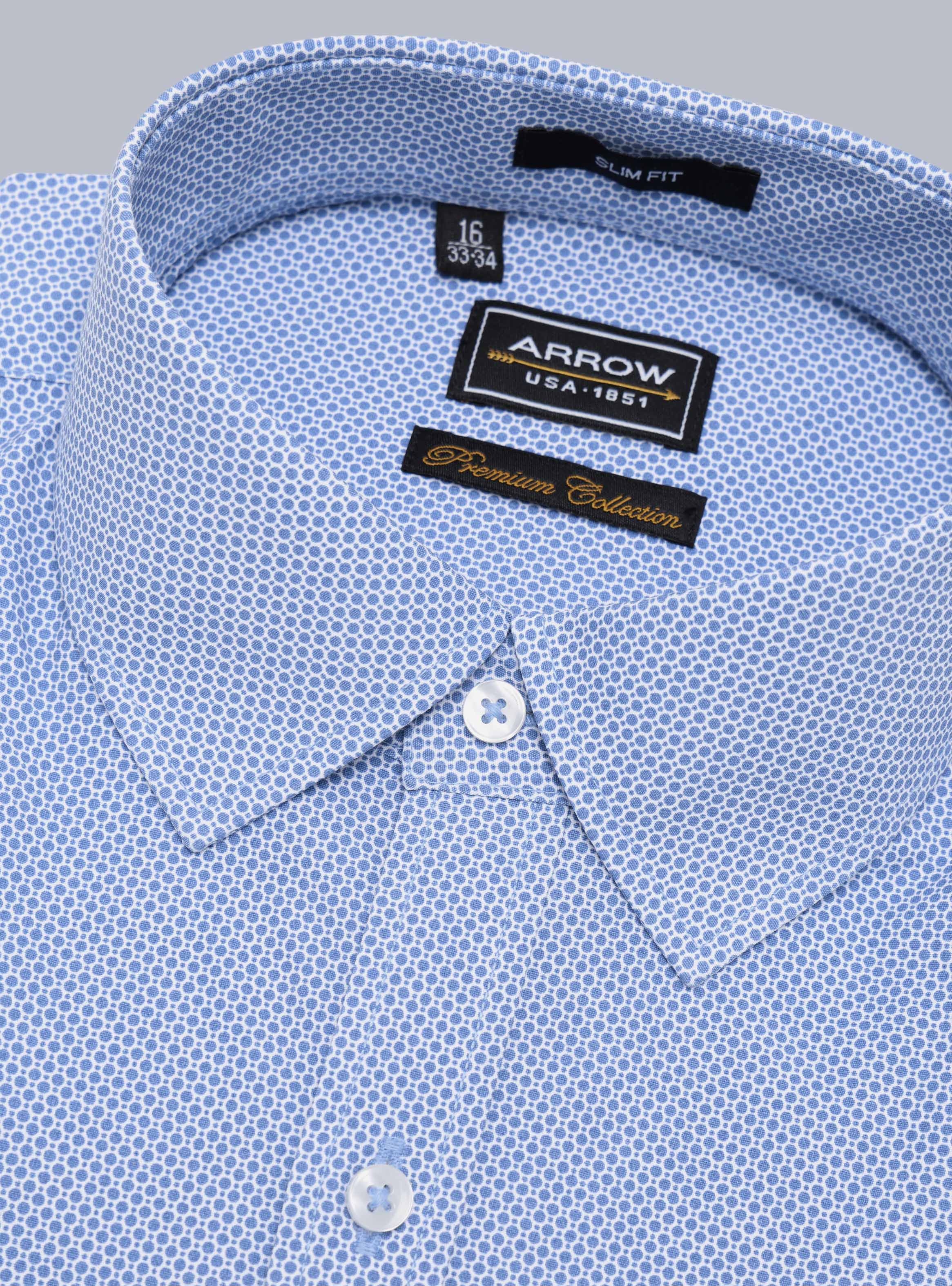 CAMISA FORMAL SPANDEX SLIM FIT CELESTE ARROW - 2