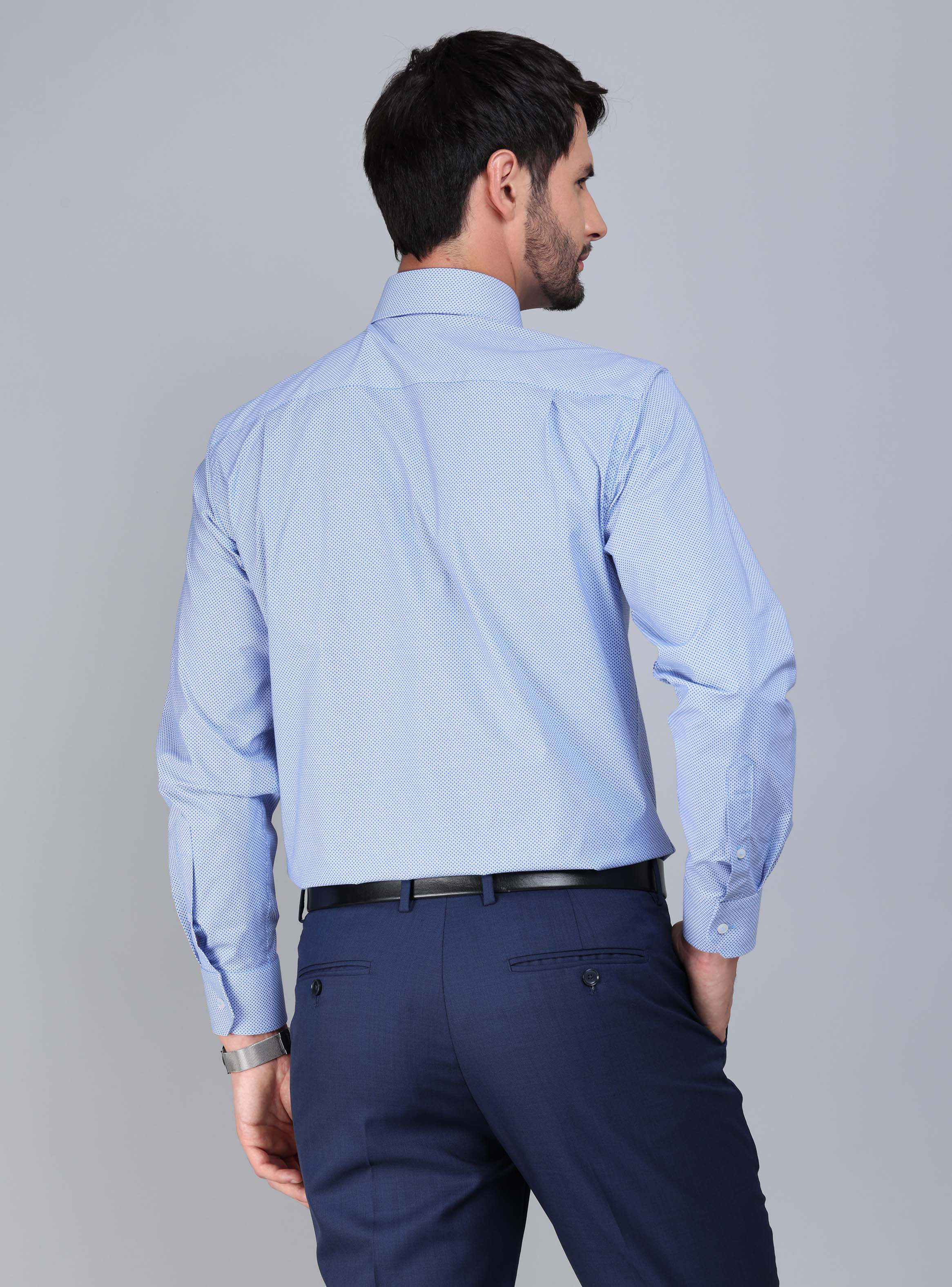 CAMISA FORMAL SPANDEX SLIM FIT CELESTE ARROW - 3
