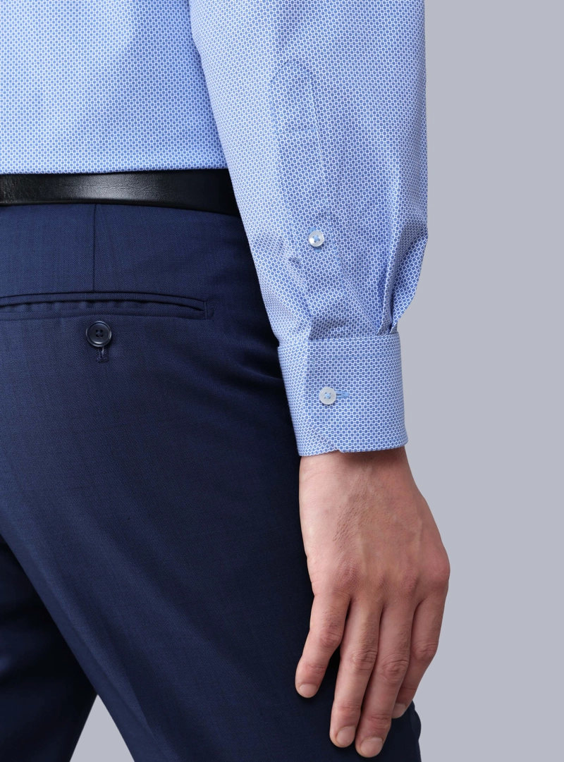 CAMISA FORMAL SPANDEX SLIM FIT CELESTE ARROW - 6