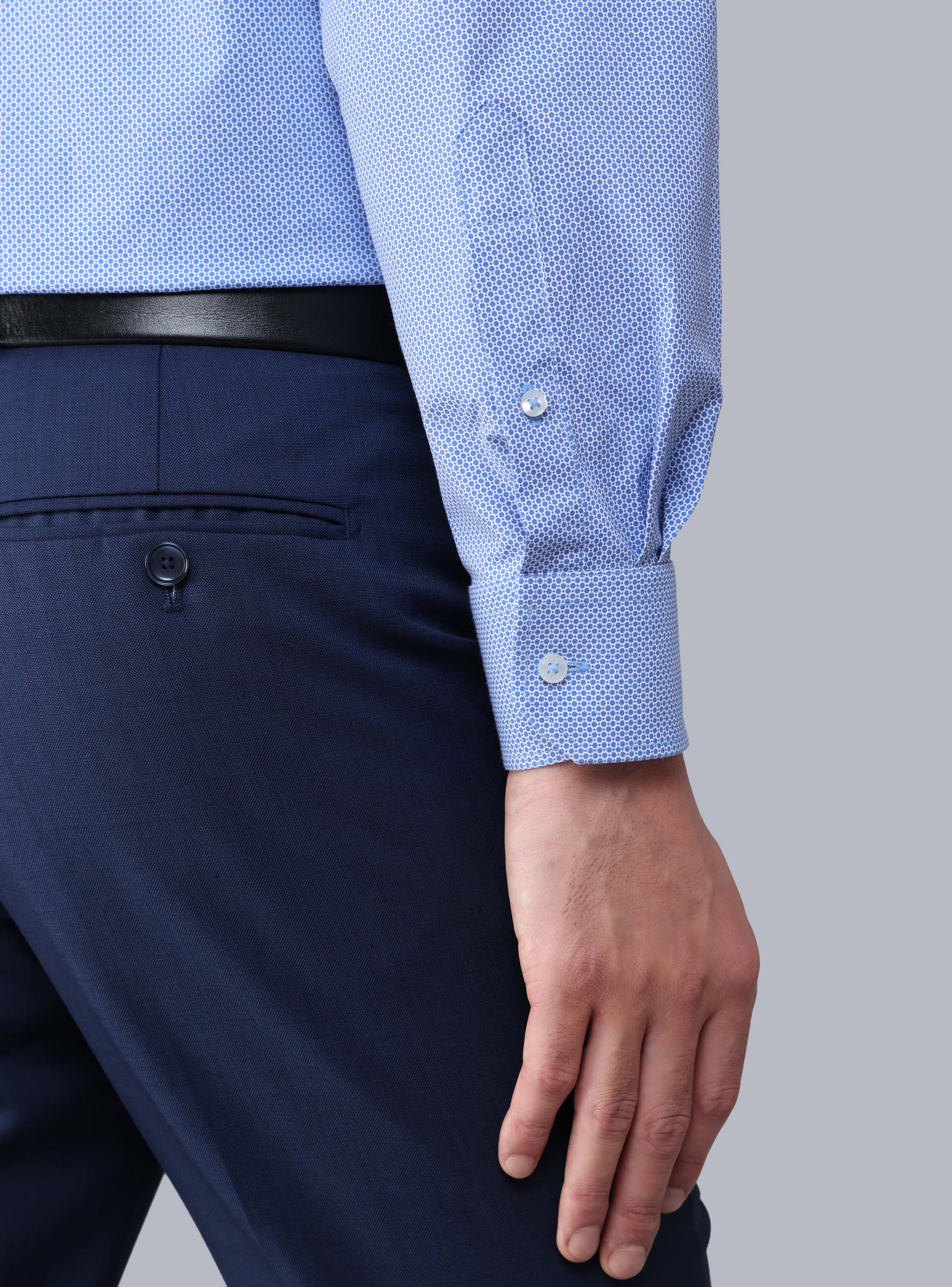 CAMISA FORMAL SPANDEX SLIM FIT CELESTE ARROW - 6