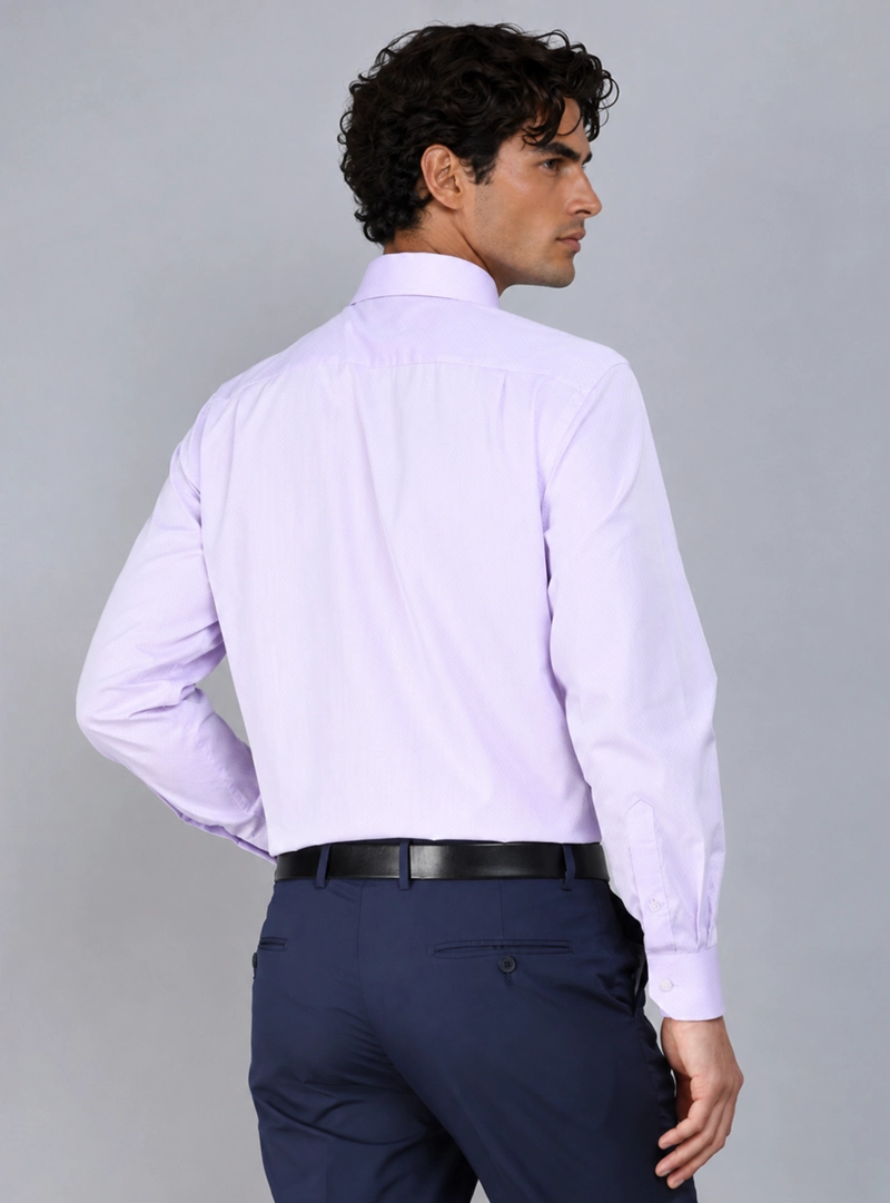 CAMISA FORMAL TEXTURADA SLIM FIT LILA ARROW - 3