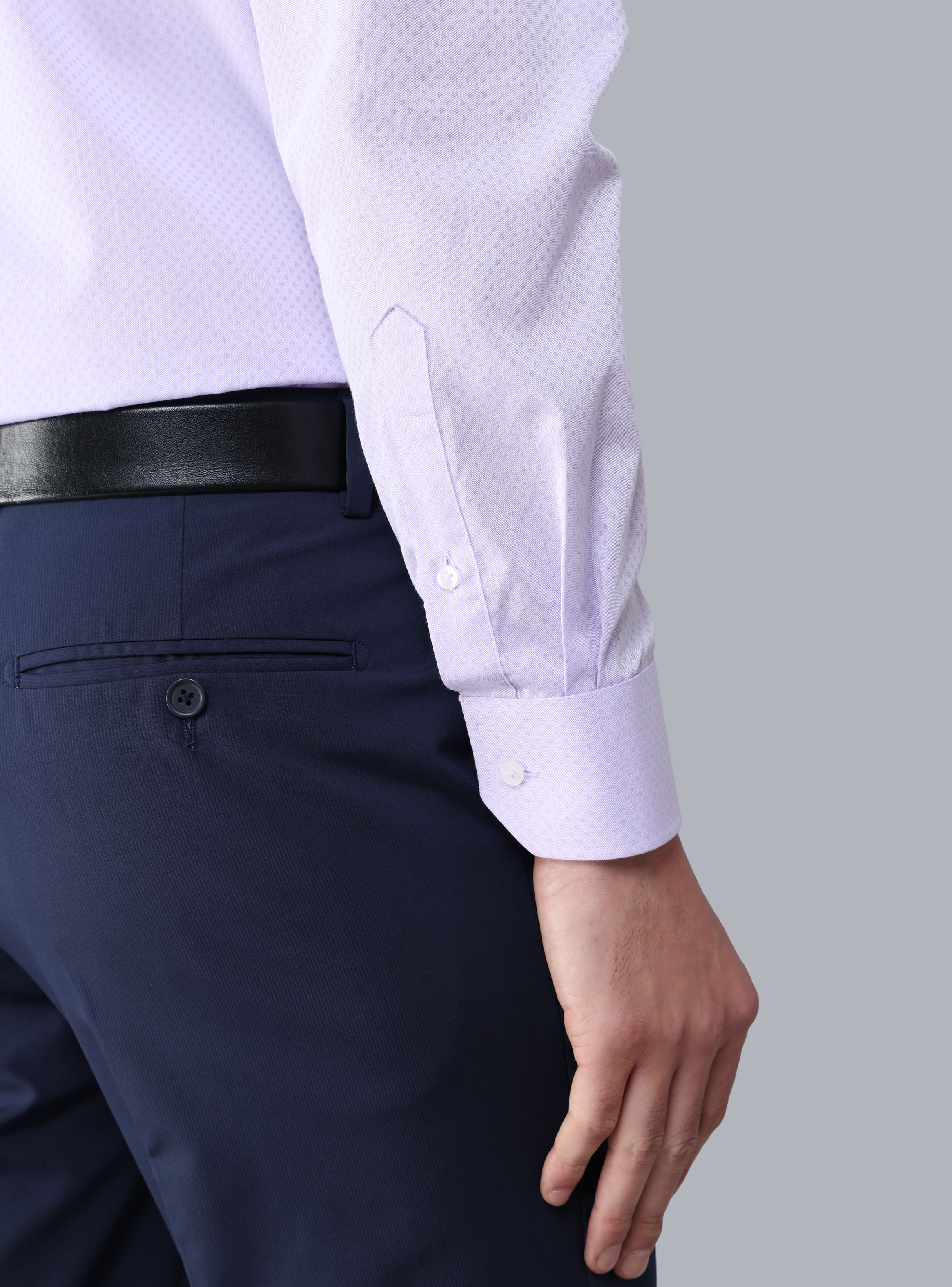 CAMISA FORMAL TEXTURADA SLIM FIT LILA ARROW - 6