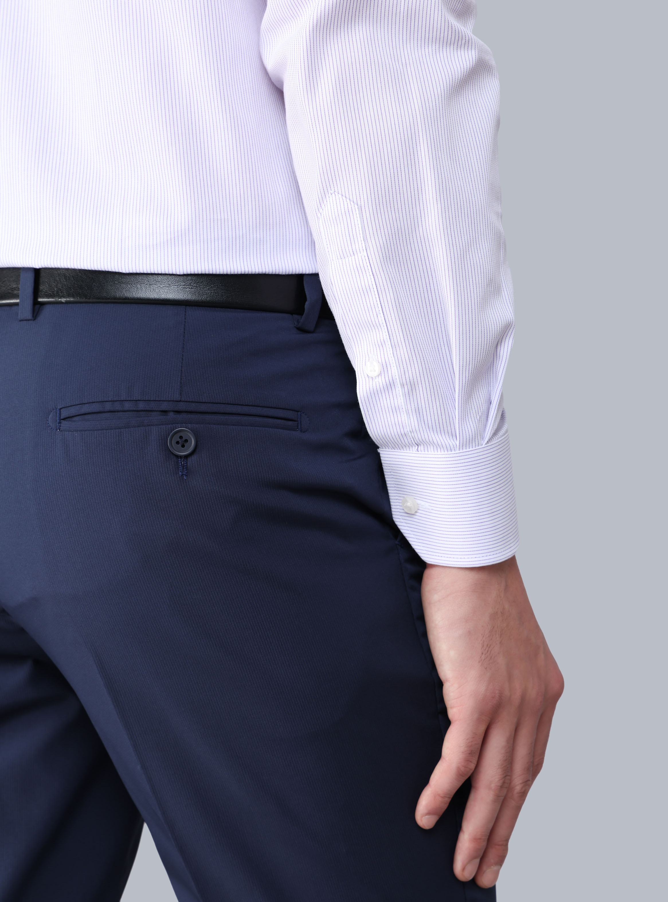 CAMISA FORMAL A RAYAS TAILORED FIT LILA ARROW - 6