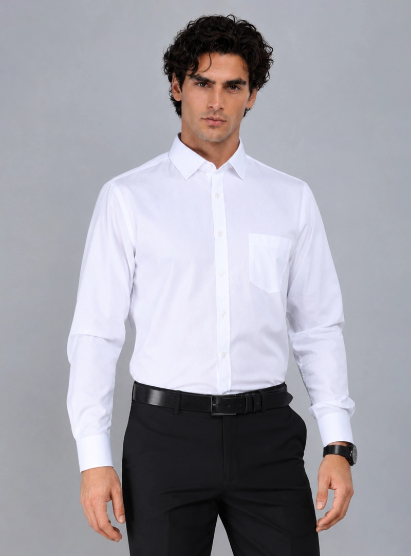 CAMISA FORMAL TEXTURADA TAILORED FIT BLANCO ARROW - 1