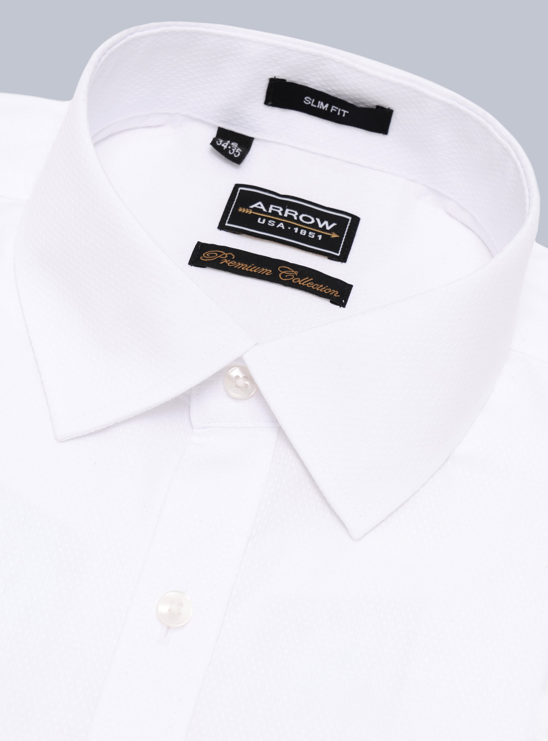 CAMISA FORMAL TEXTURADA TAILORED FIT BLANCO ARROW - 2
