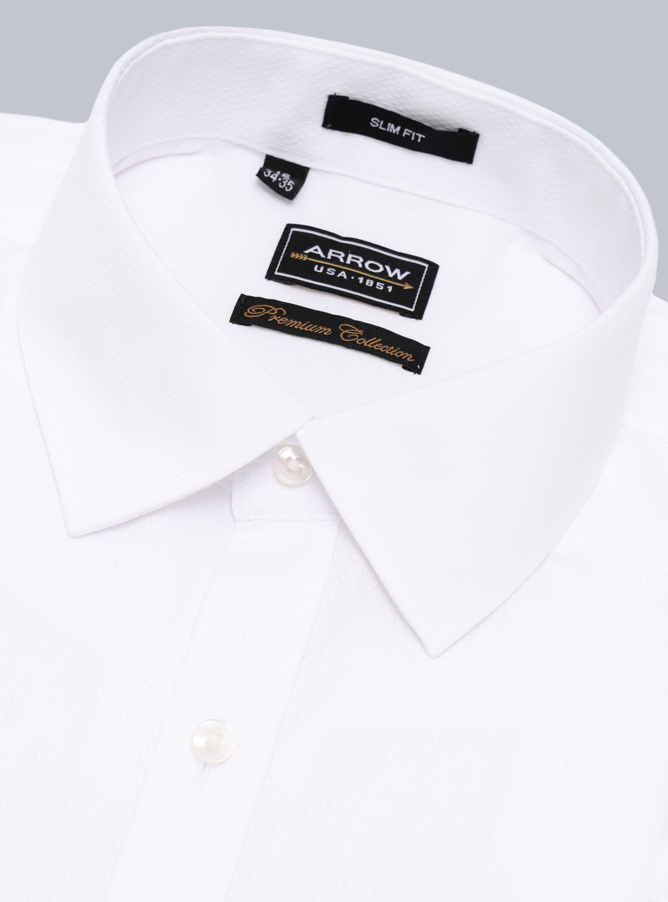 CAMISA FORMAL TEXTURADA TAILORED FIT BLANCO ARROW - 2