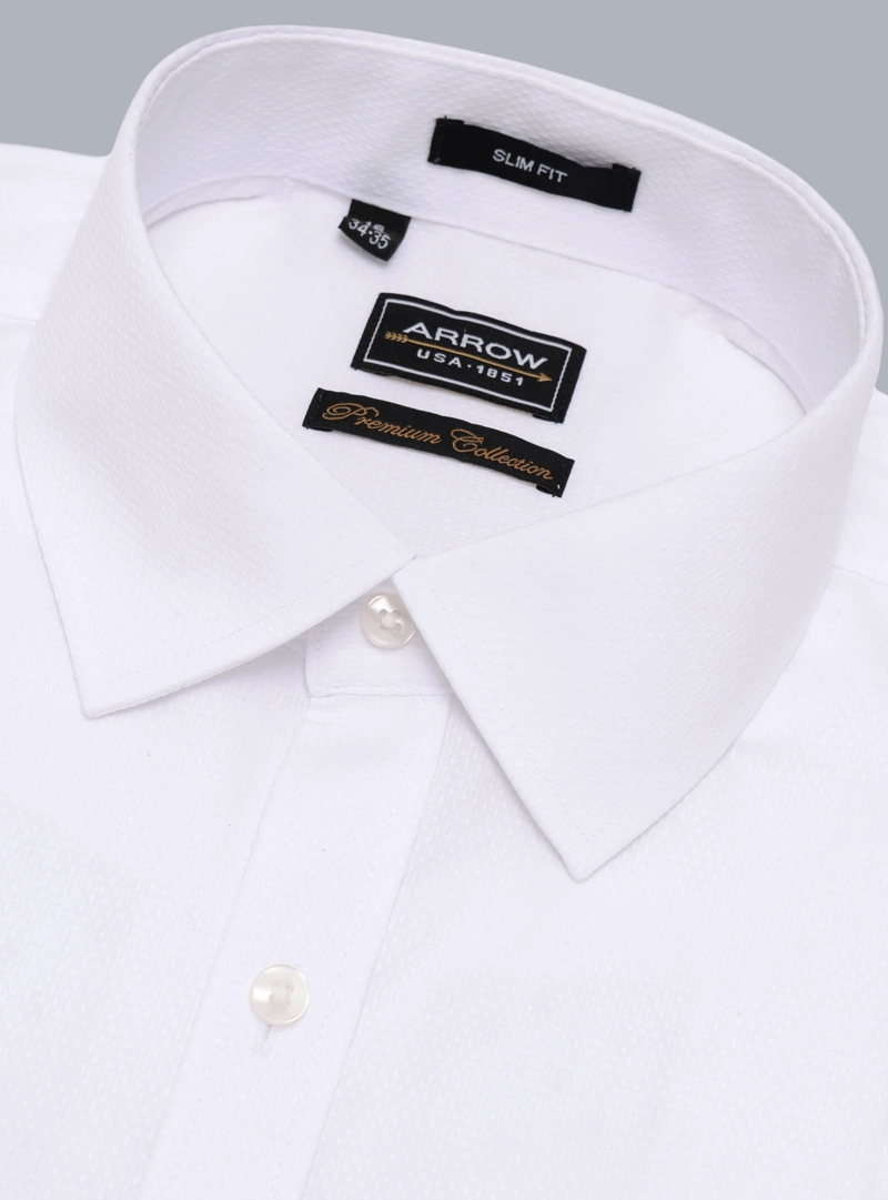 CAMISA FORMAL TEXTURADA TAILORED FIT BLANCO ARROW - 2