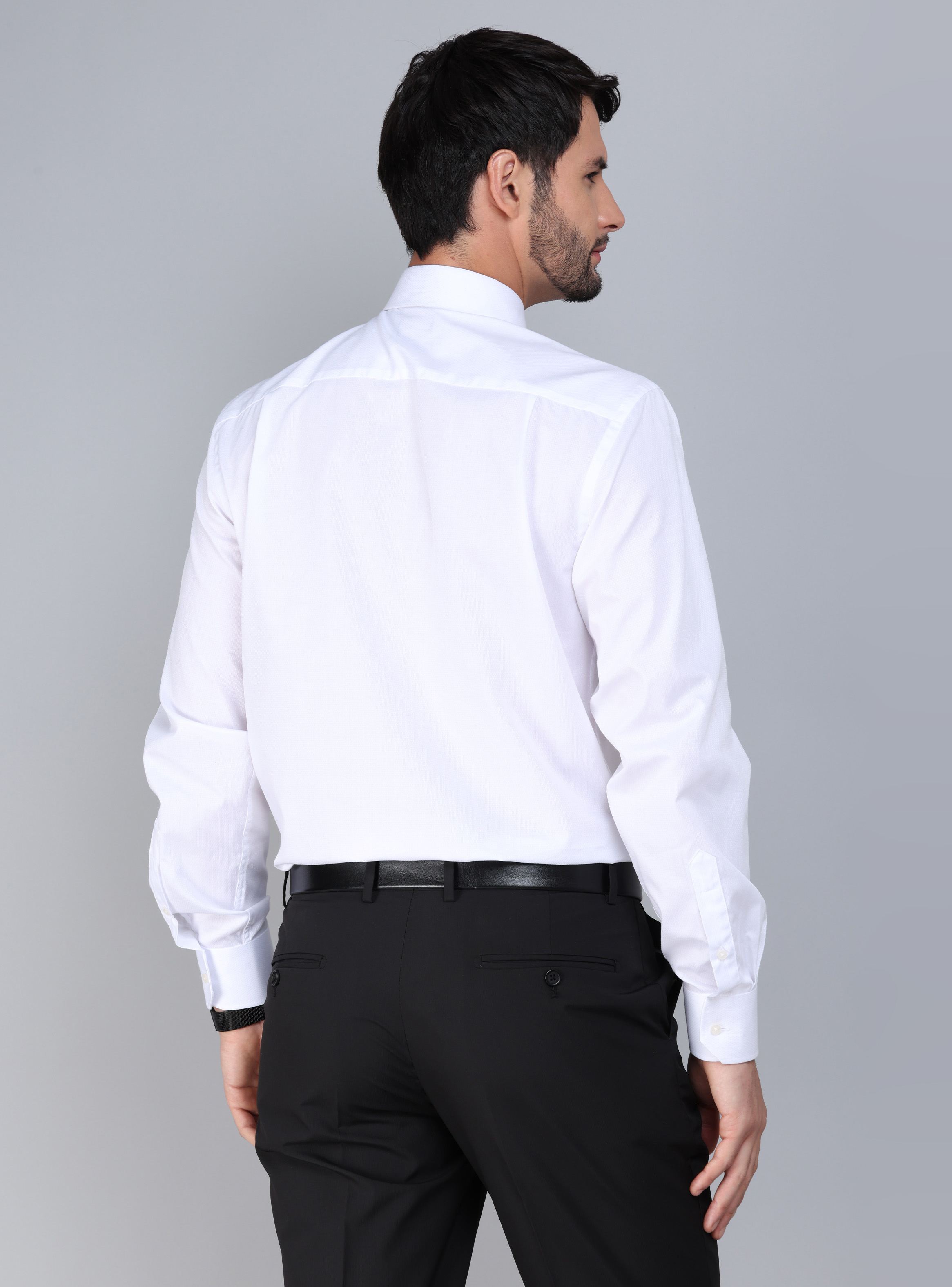 CAMISA FORMAL TEXTURADA TAILORED FIT BLANCO ARROW - 3