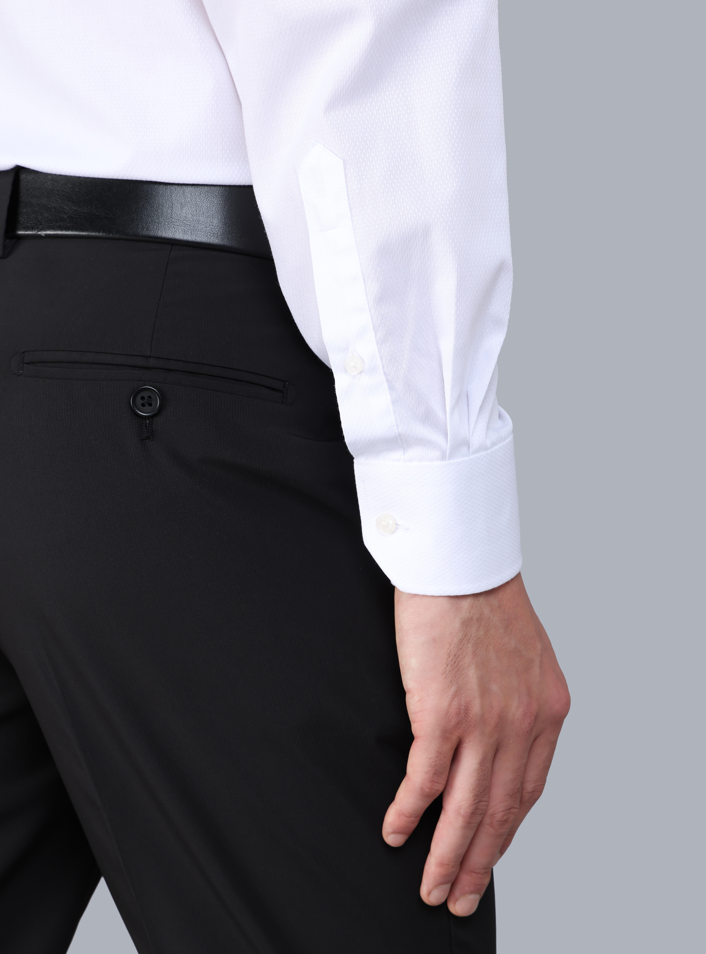 CAMISA FORMAL TEXTURADA TAILORED FIT BLANCO ARROW - 6