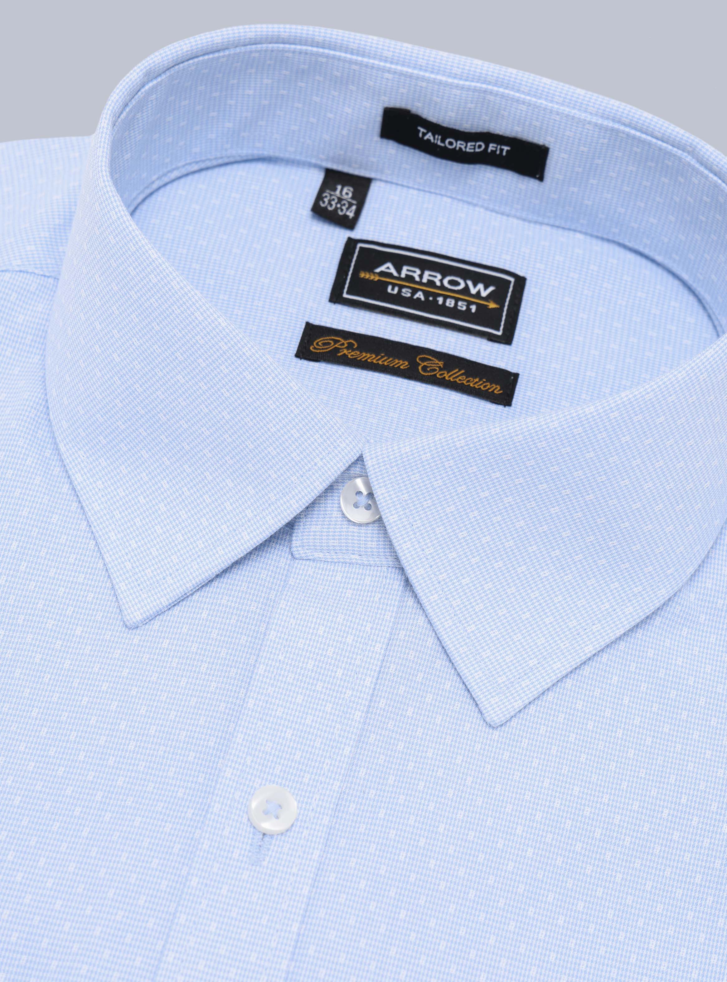 CAMISA FORMAL TEXTURADA TAILORED FIT CELESTE ARROW - 2