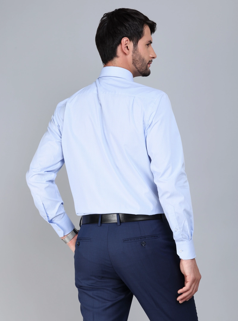 CAMISA FORMAL TEXTURADA TAILORED FIT CELESTE ARROW - 3