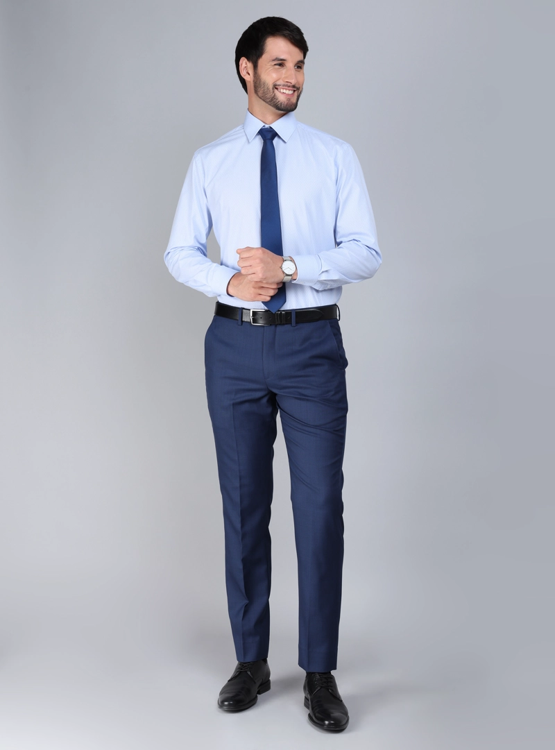 CAMISA FORMAL TEXTURADA TAILORED FIT CELESTE ARROW - 5