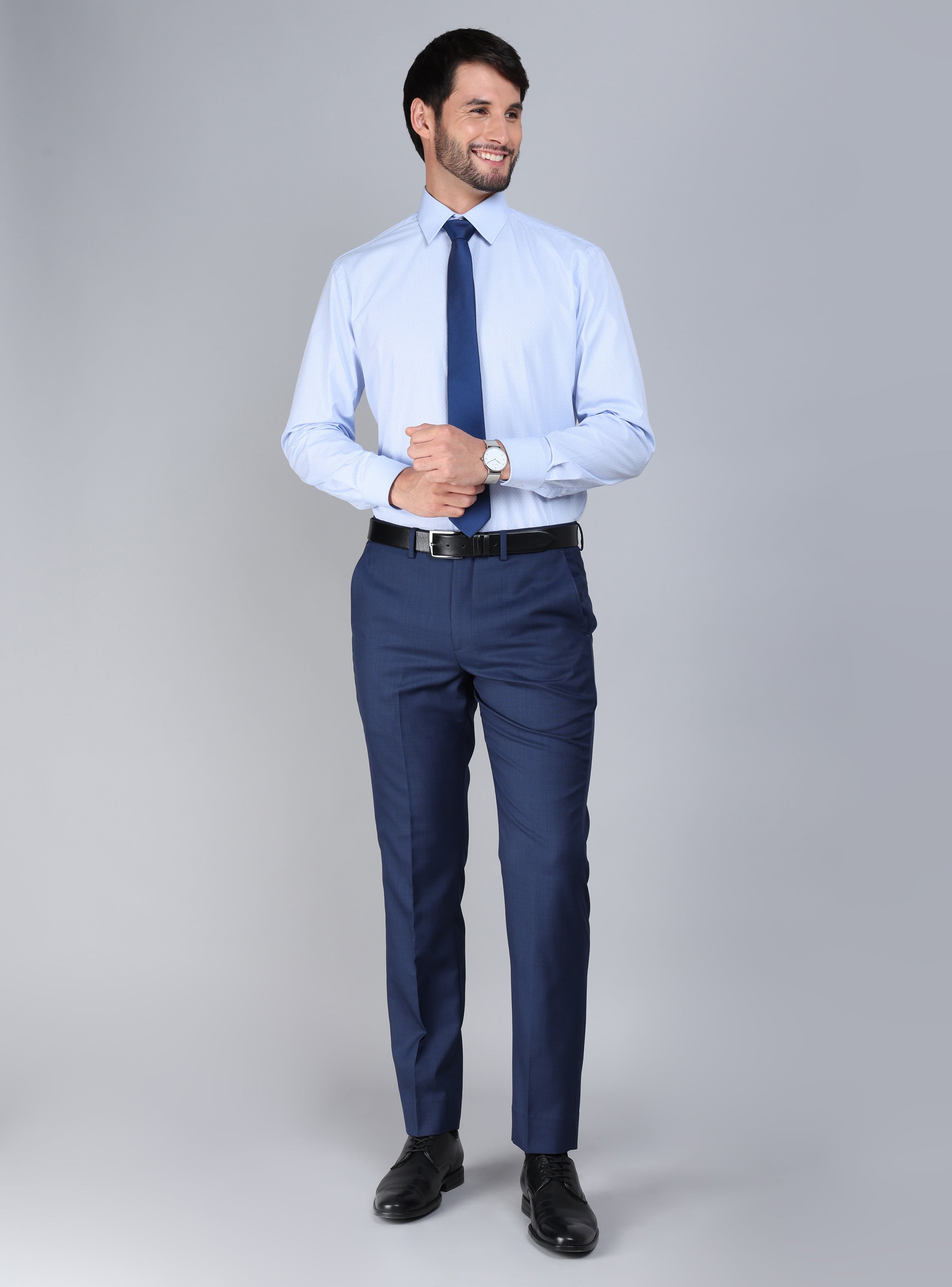 CAMISA FORMAL TEXTURADA TAILORED FIT CELESTE ARROW - 5