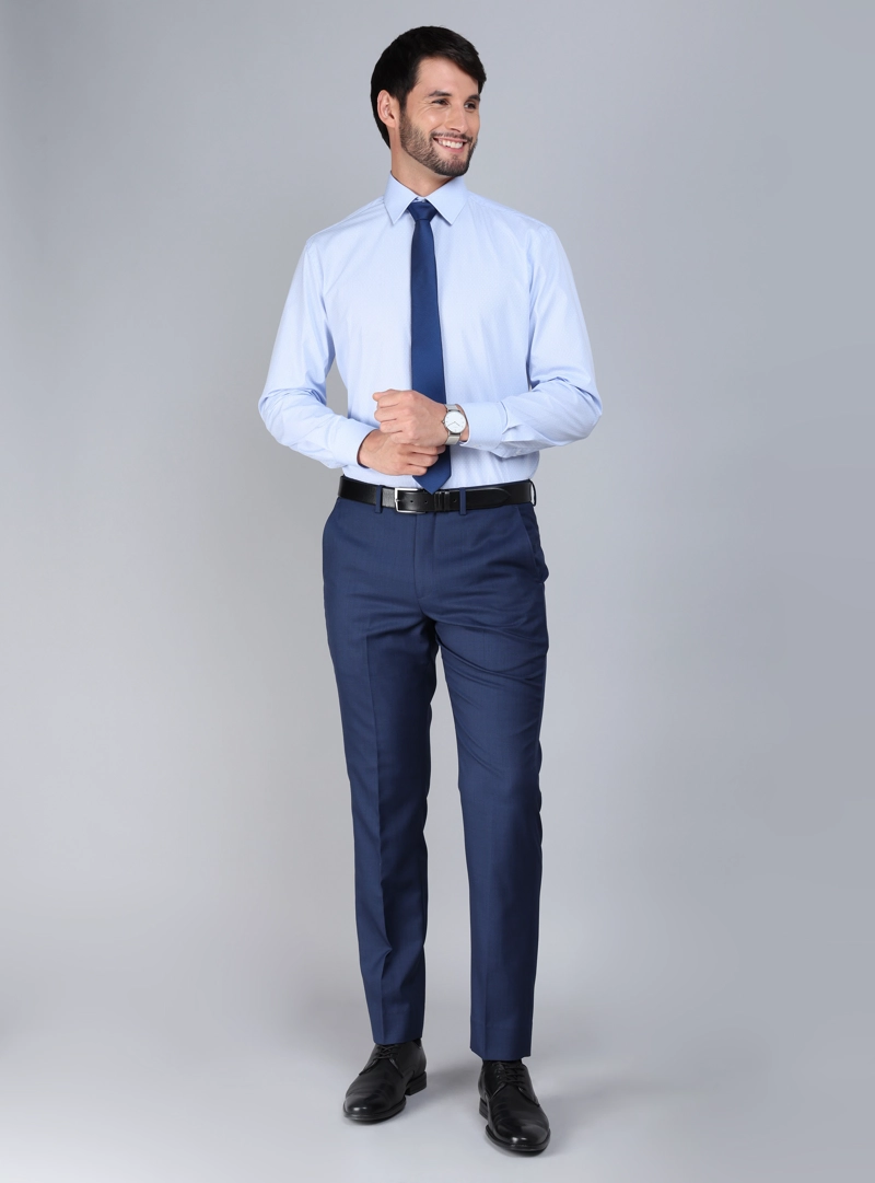 CAMISA FORMAL TEXTURADA TAILORED FIT CELESTE ARROW - 5