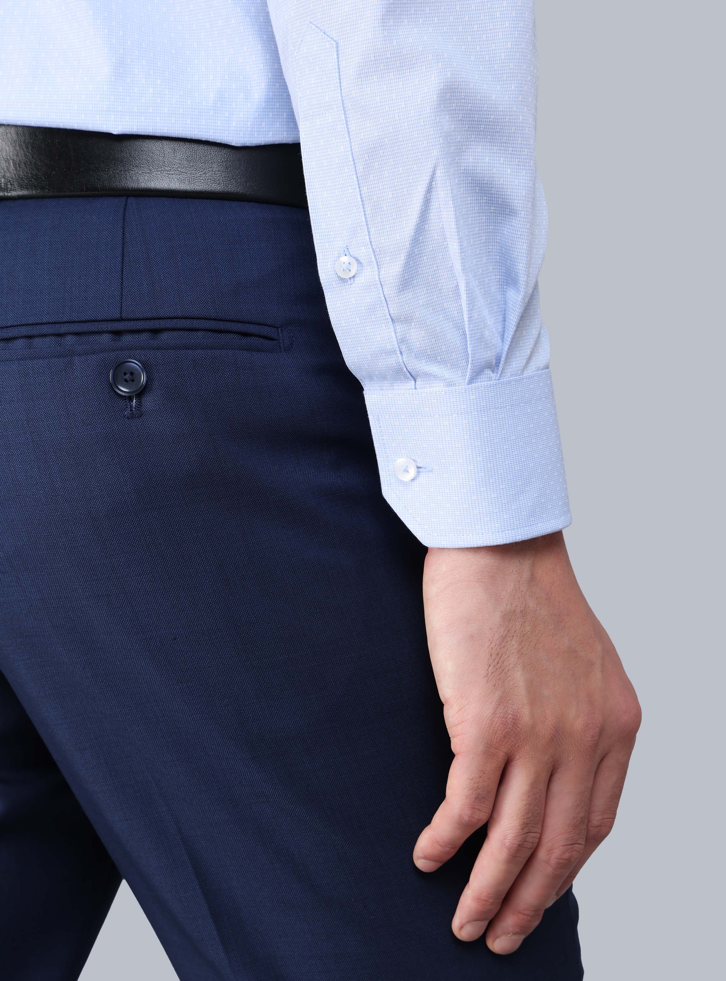 CAMISA FORMAL TEXTURADA TAILORED FIT CELESTE ARROW - 6