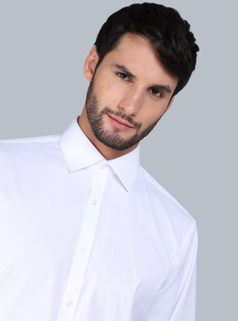 CAMISA FORMAL SPANDEX SLIM FIT BLANCO ARROW - 4