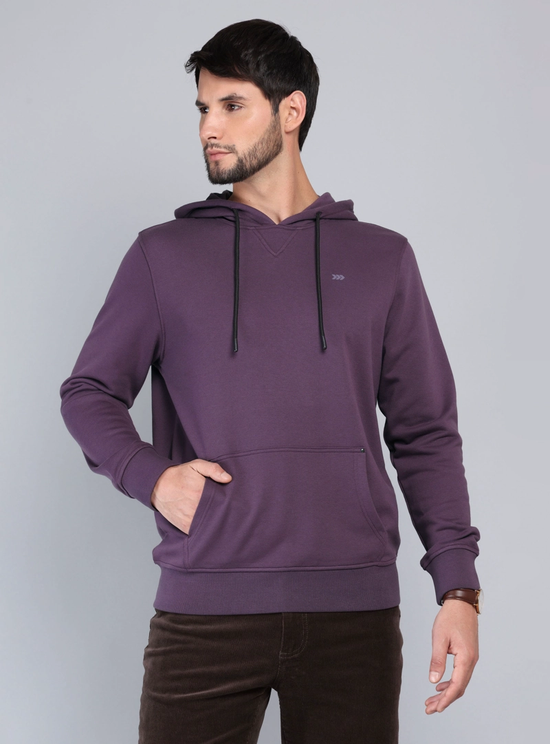 POLERON CON CAPUCHA REGULAR FIT BURDEO ARROW - 1