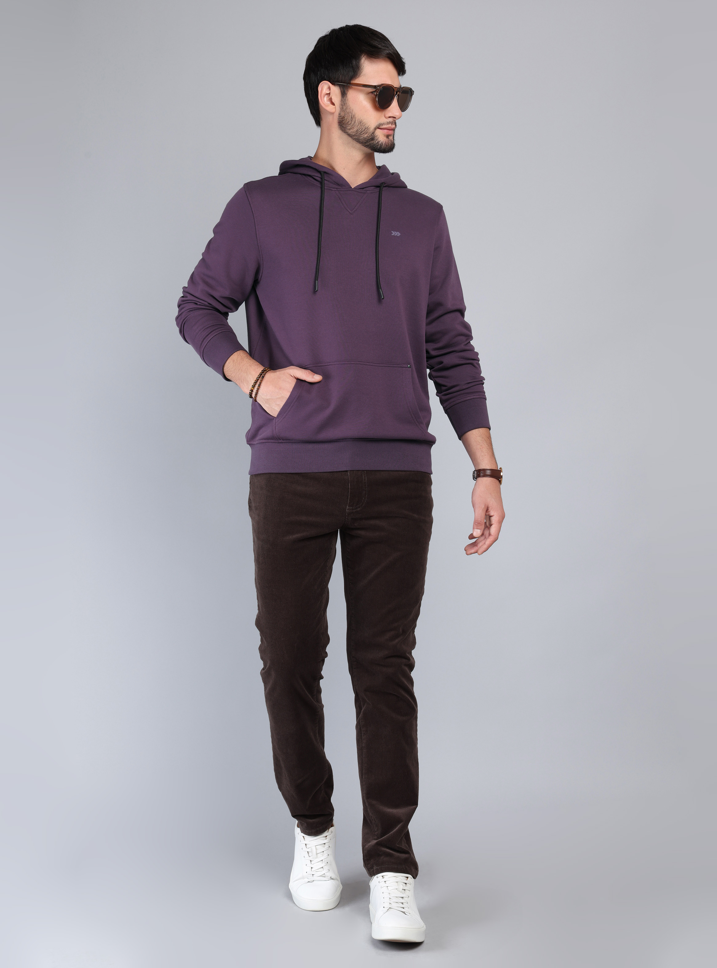 POLERON CON CAPUCHA REGULAR FIT BURDEO ARROW - 4