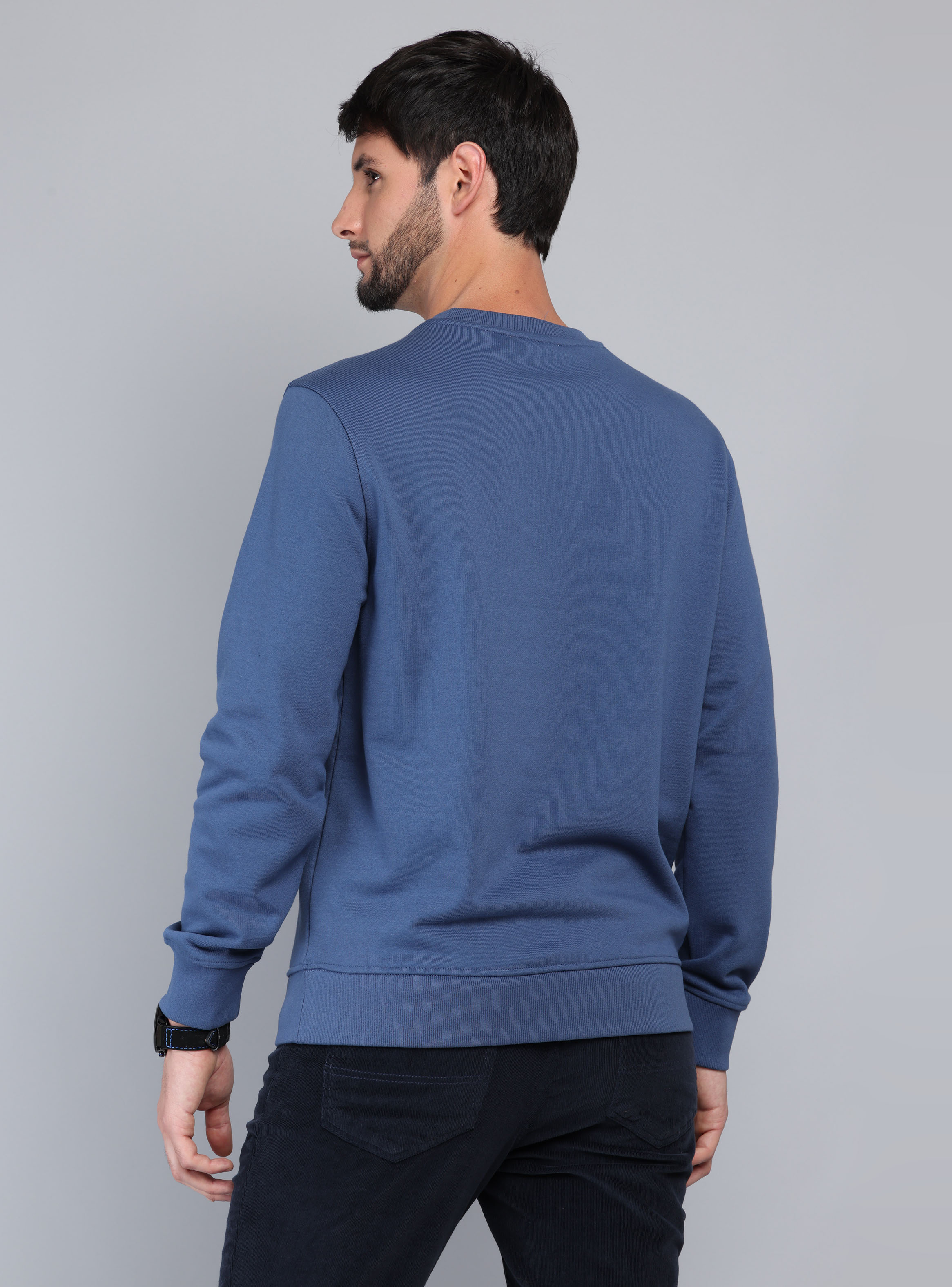 POLERON CUELLO REDONDO REGULAR FIT DENIM ARROW - 2