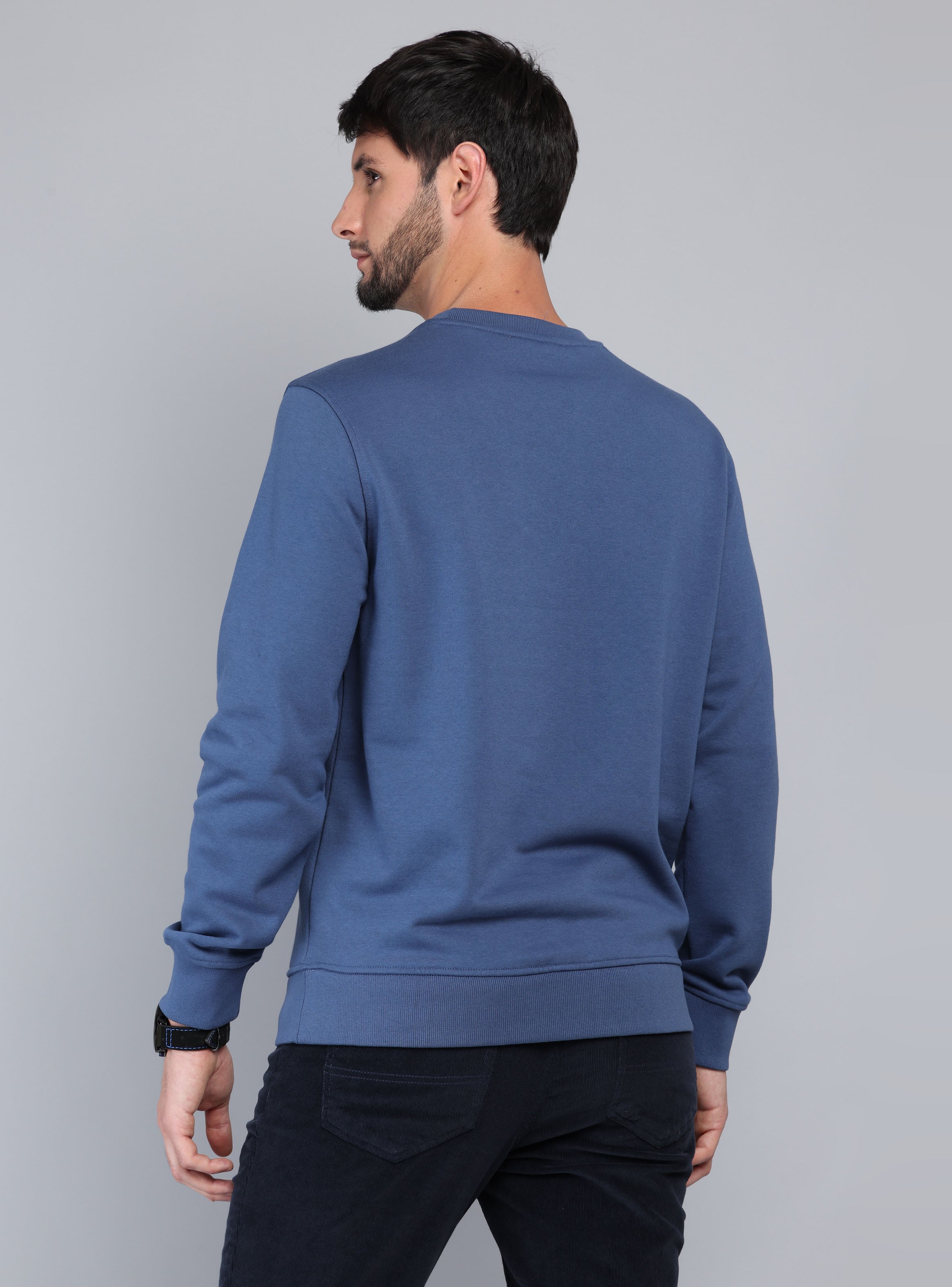 POLERON CUELLO REDONDO REGULAR FIT DENIM ARROW - 2