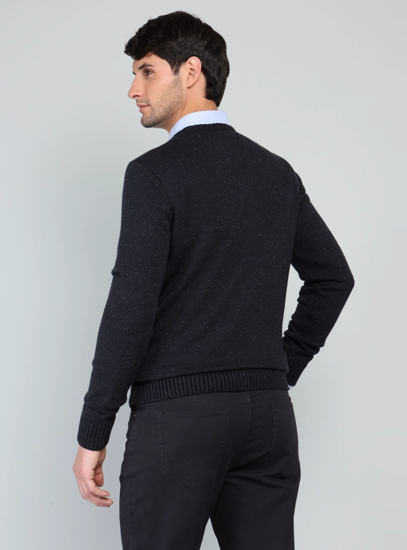 SWEATER CUELLO REDONDO REGULAR FIT AZUL ARROW - 2