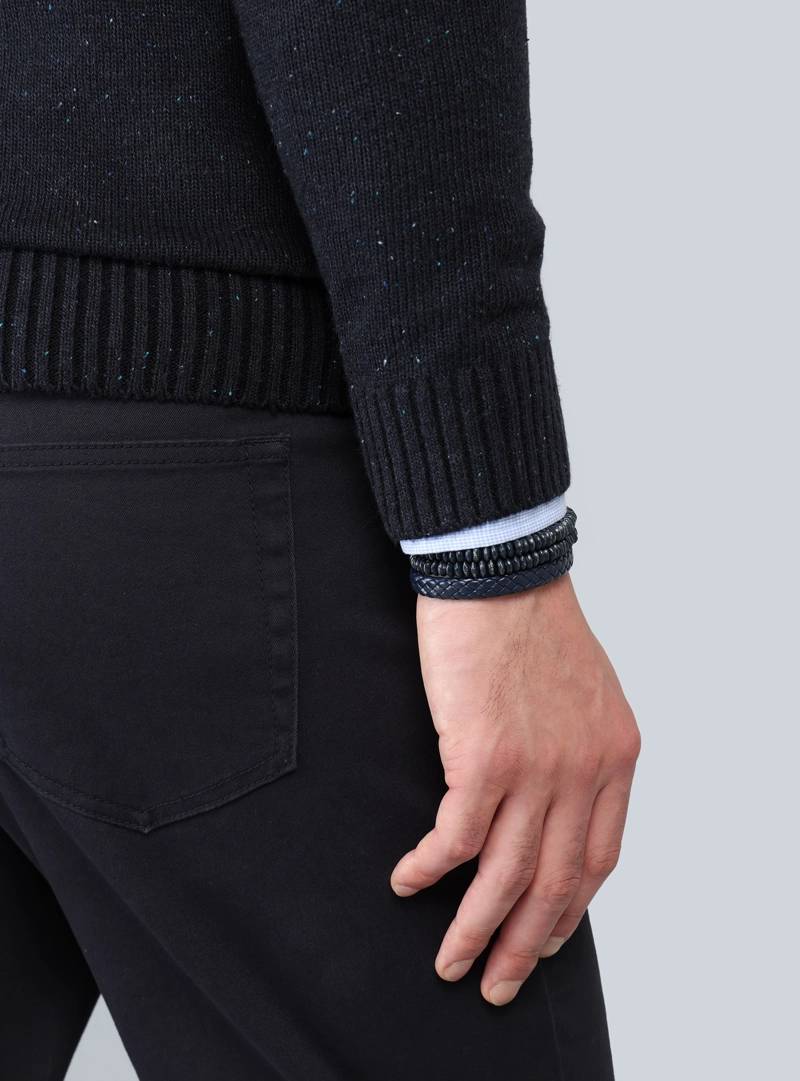 SWEATER CUELLO REDONDO REGULAR FIT AZUL ARROW - 5
