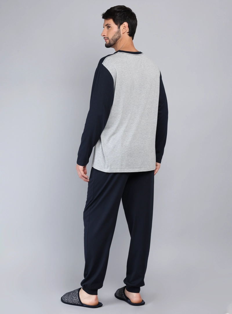 PIJAMA LARGO REGULAR FIT GRIS ARROW - 2
