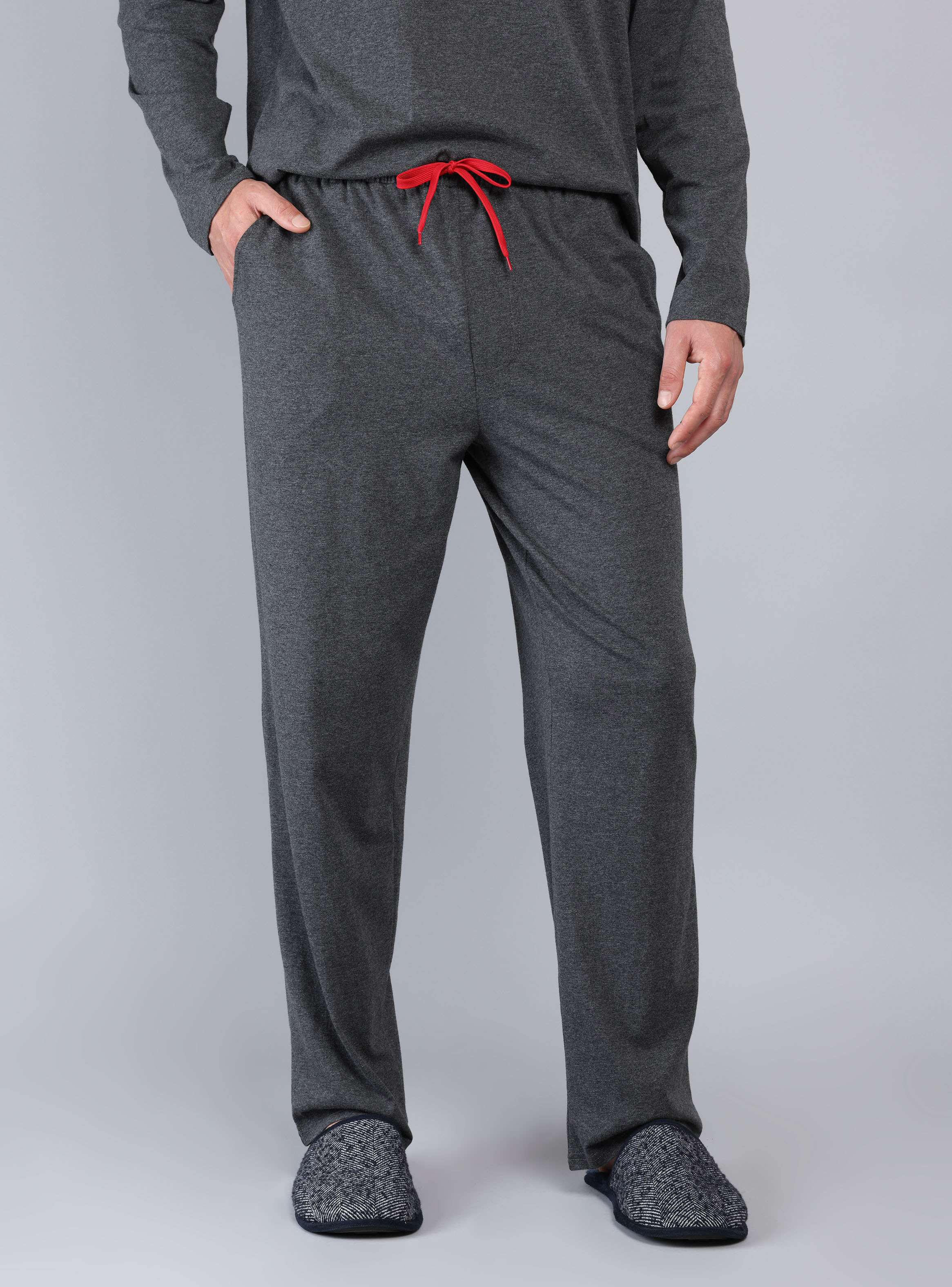 PIJAMA LARGO REGULAR FIT GRIS OSCURO ARROW - 5