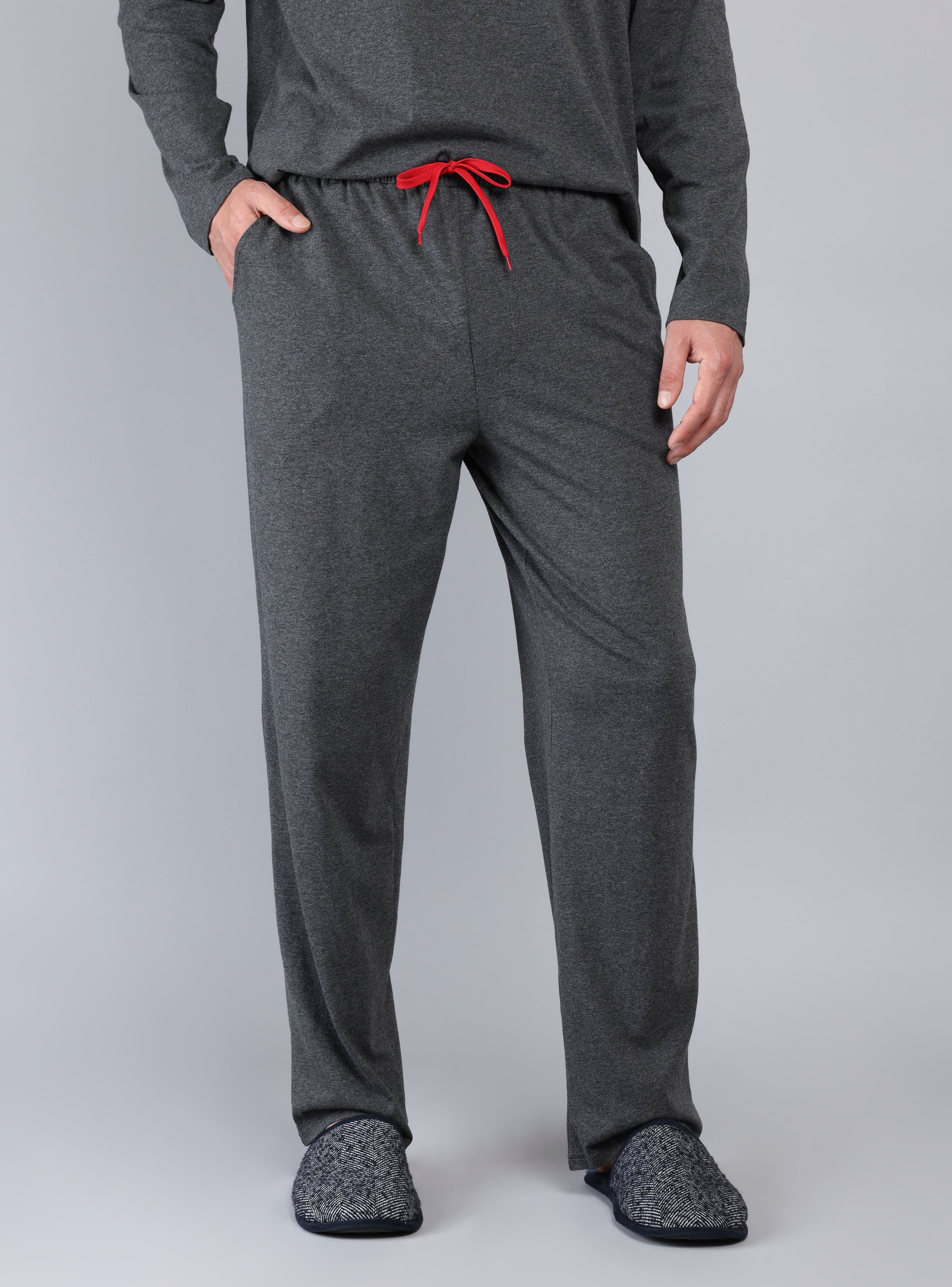 PIJAMA LARGO REGULAR FIT GRIS OSCURO ARROW - 5