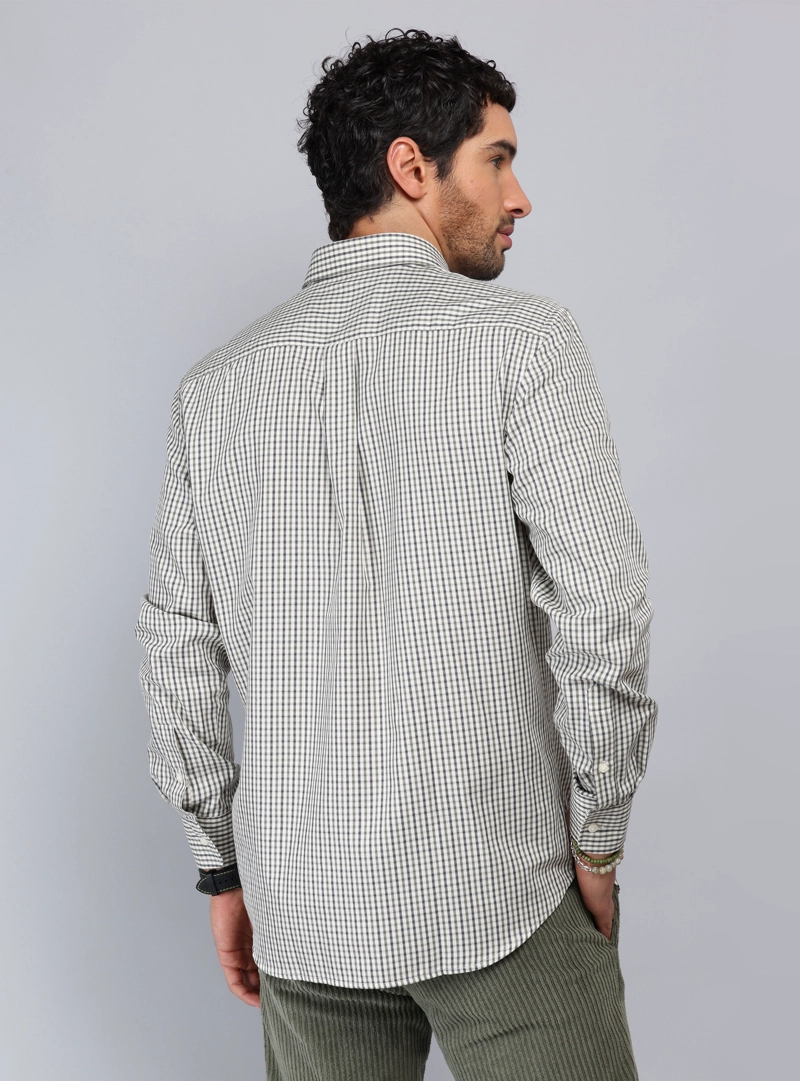 CAMISA CUADROS TAILORED FIT OLIVA PIERO BUTTI - 2