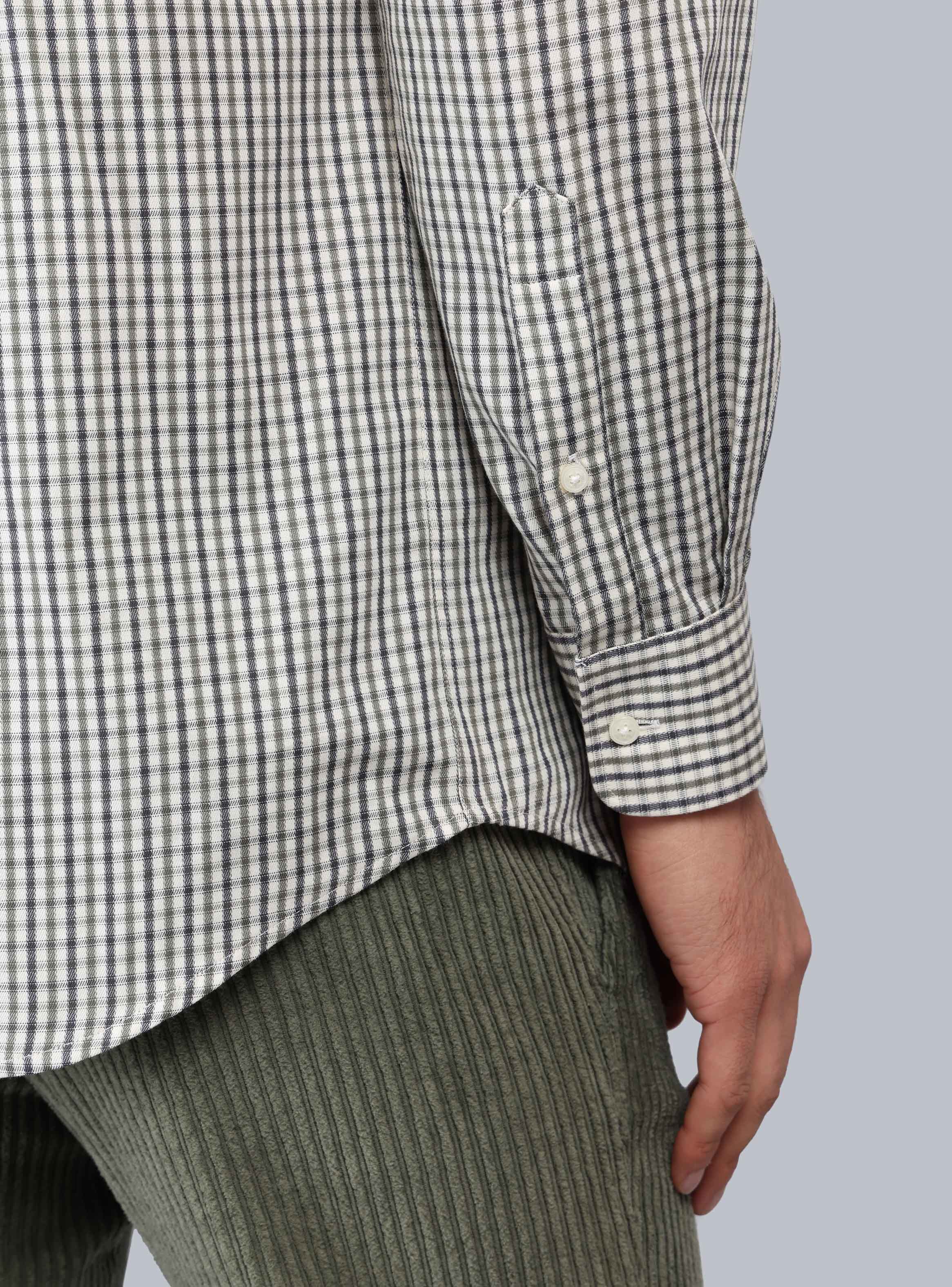 CAMISA CUADROS TAILORED FIT OLIVA PIERO BUTTI - 6