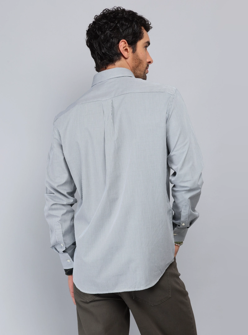 CAMISA CUADROS TAILORED FIT VERDE PIERO BUTTI - 2