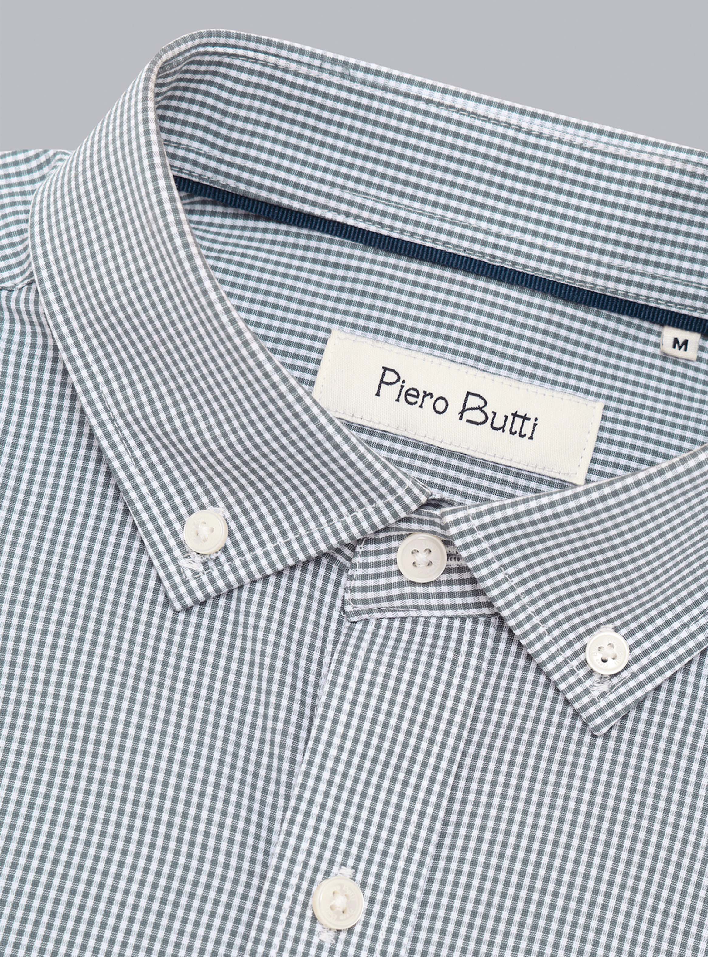CAMISA CUADROS TAILORED FIT VERDE PIERO BUTTI - 5