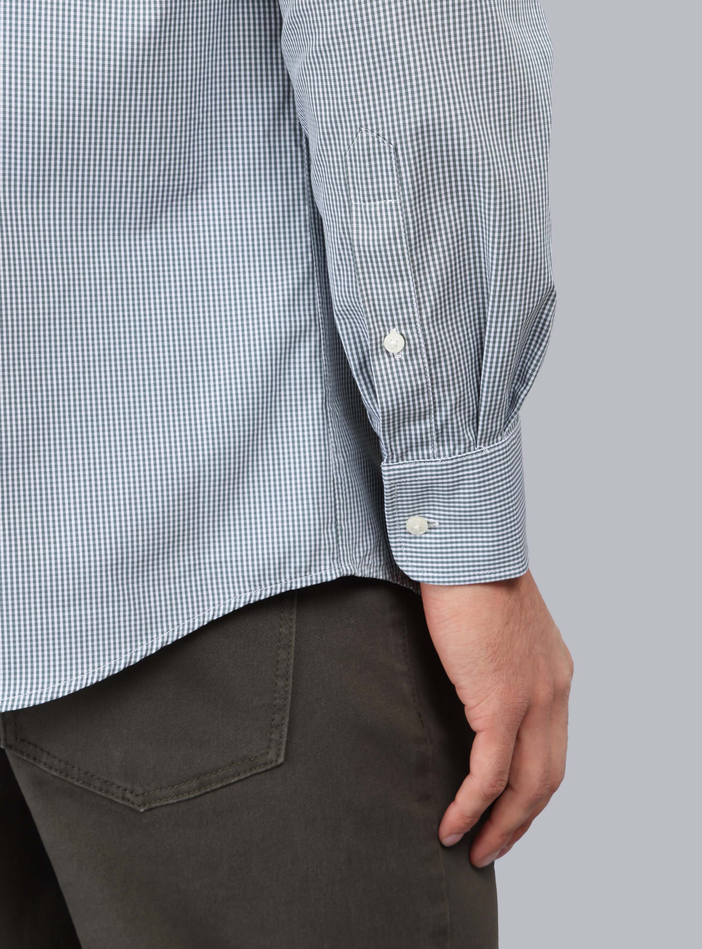 CAMISA CUADROS TAILORED FIT VERDE PIERO BUTTI - 6