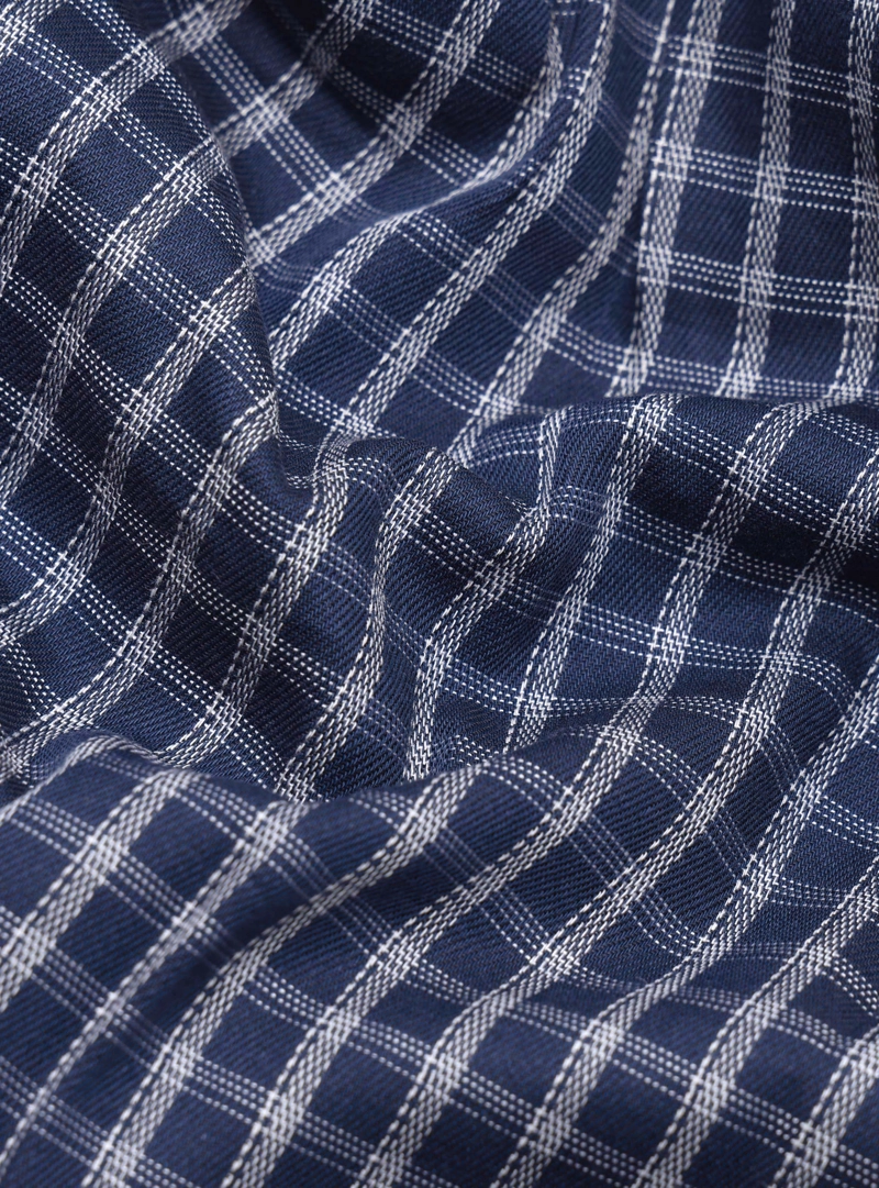 CAMISA CUADROS TAILORED FIT AZUL MARINO PIERO BUTTI - 7