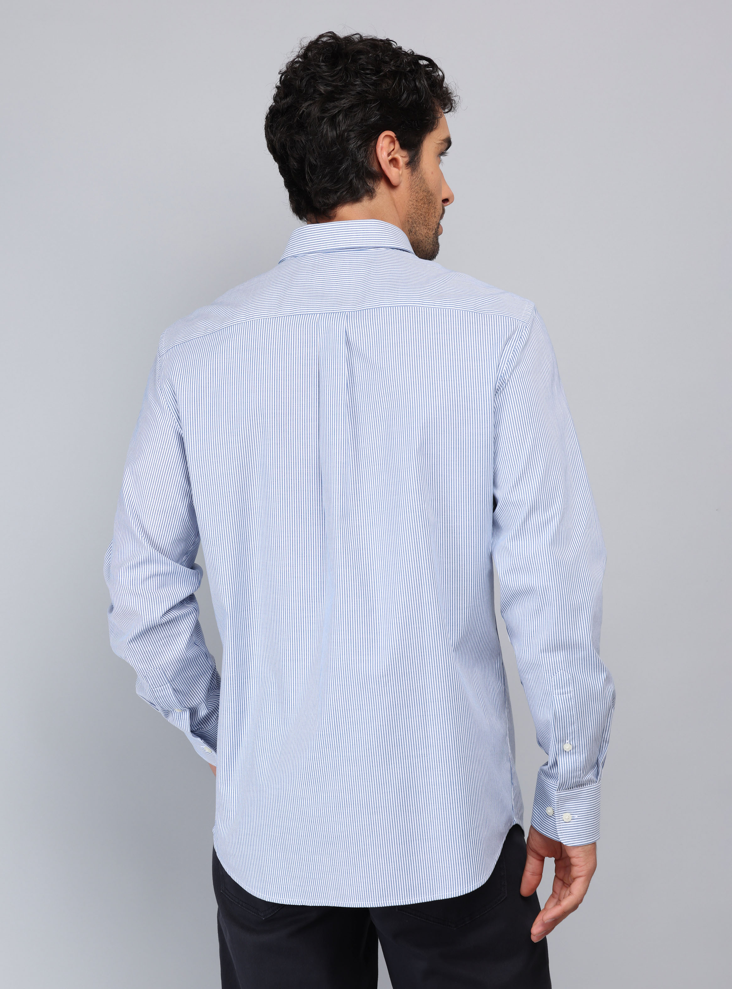 CAMISA RAYAS TAILORED FIT AZUL PIERO BUTTI - 2