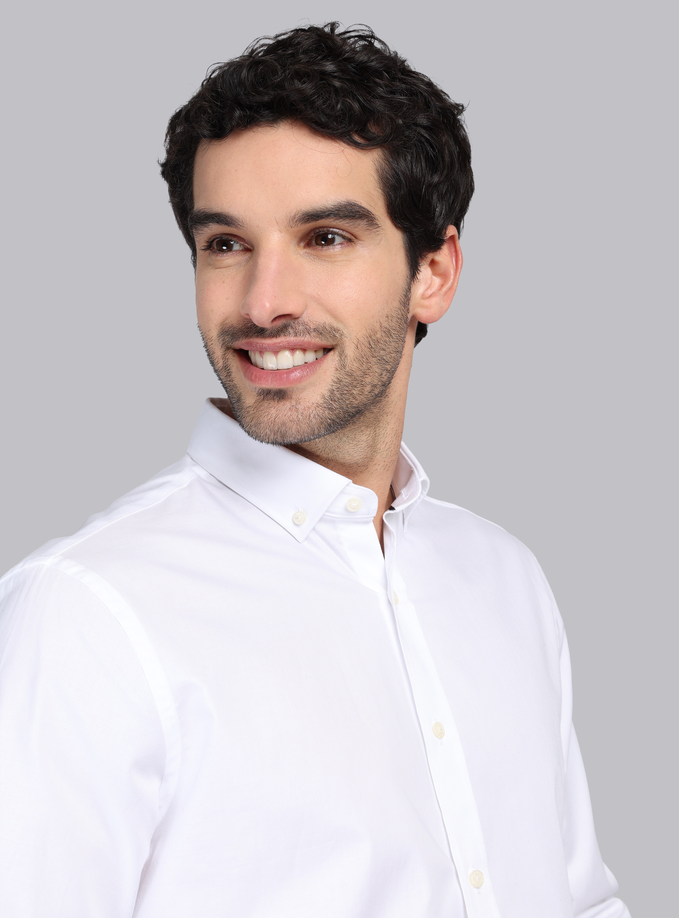 CAMISA TEXTURADA TAILORED FIT BLANCO PIERO BUTTI - 3