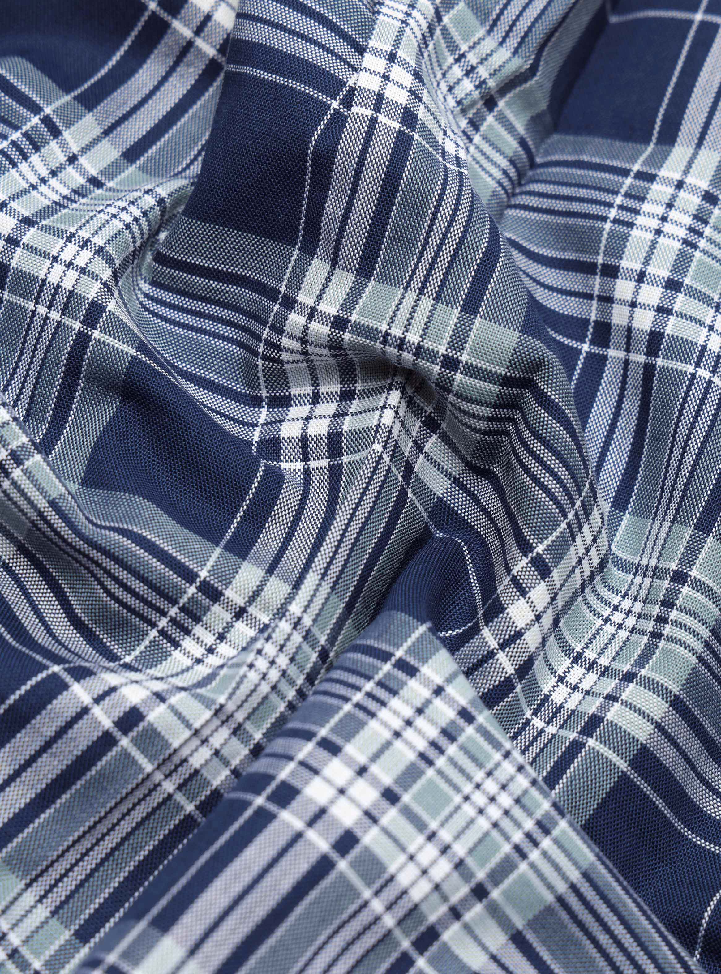 CAMISA CUADROS TAILORED FIT AZUL PIERO BUTTI - 7