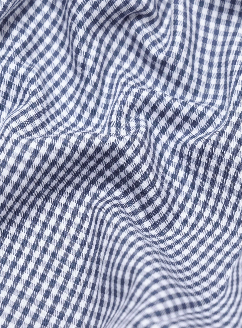 CAMISA CUADROS TAILORED FIT AZUL MARINO PIERO BUTTI - 7