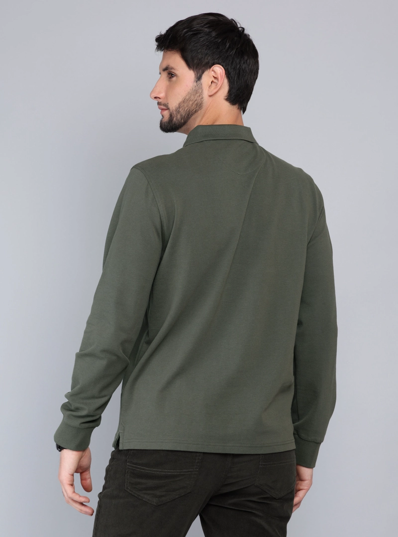 POLERA PIQUE REGULAR FIT VERDE ARROW - 2