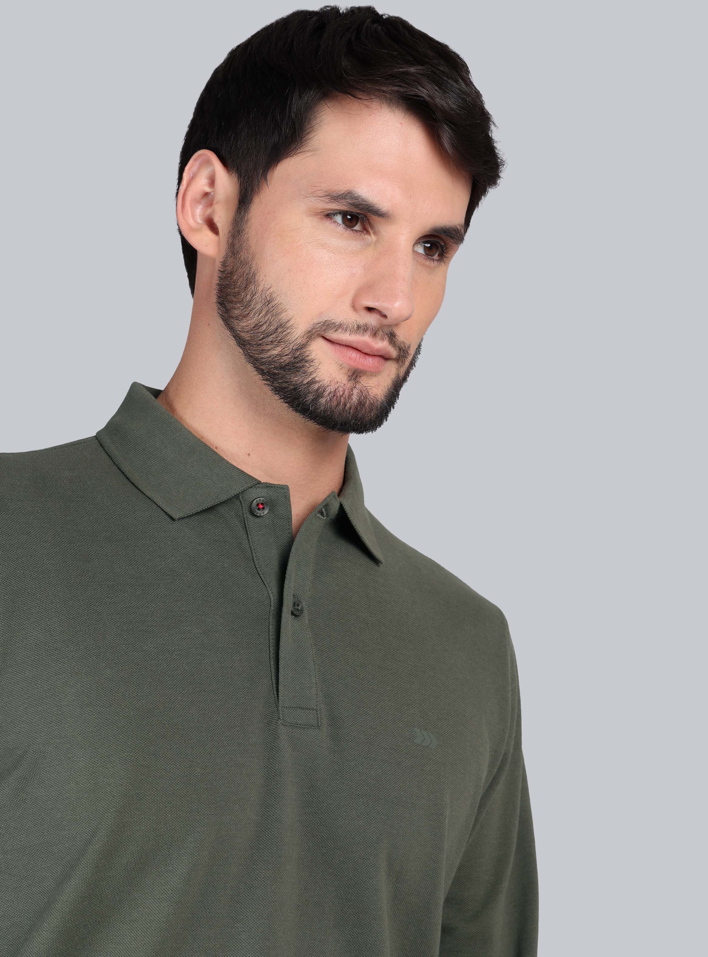 POLERA PIQUE REGULAR FIT VERDE ARROW - 3