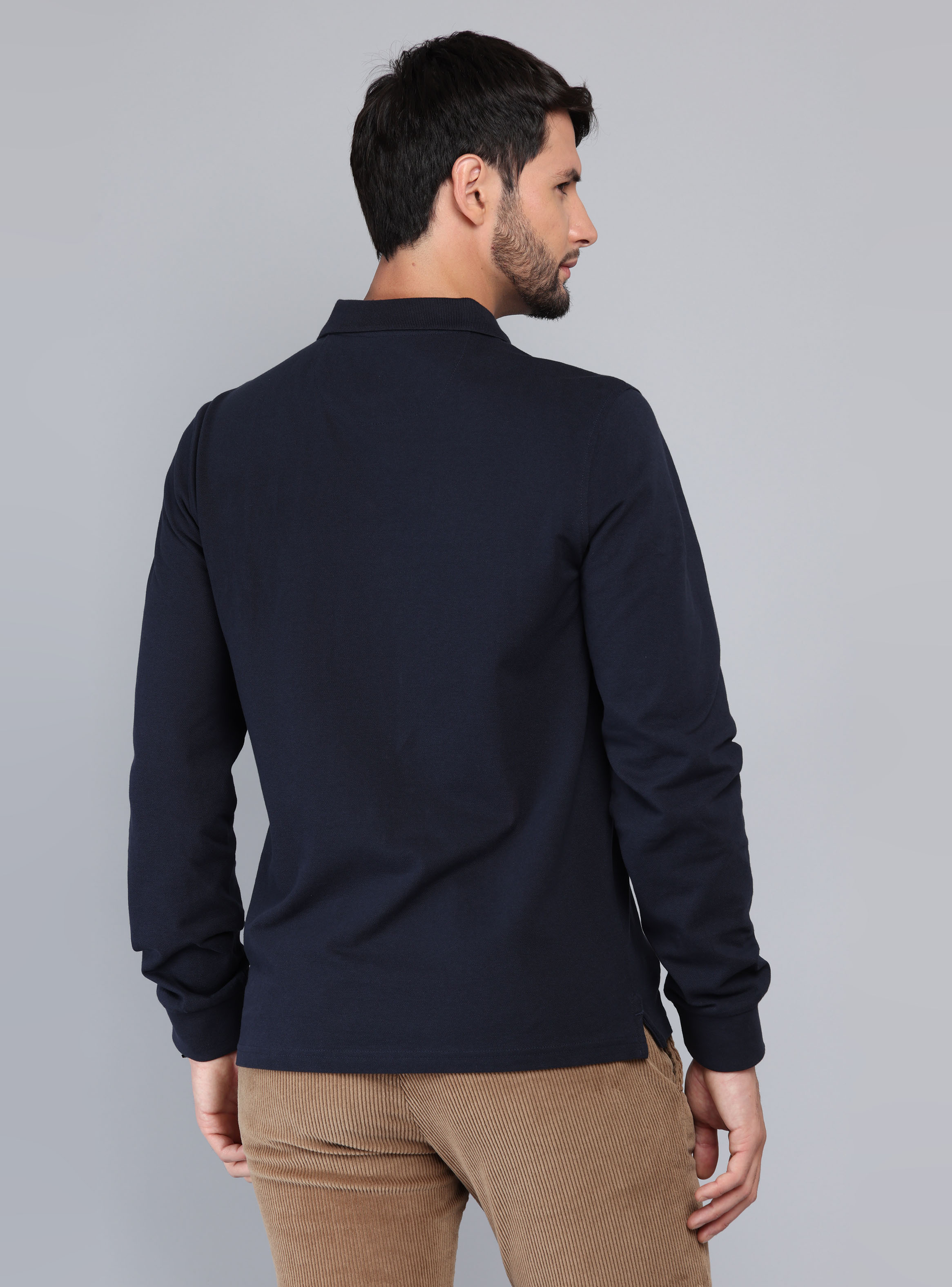 POLERA PIQUE REGULAR FIT AZUL MARINO ARROW - 2