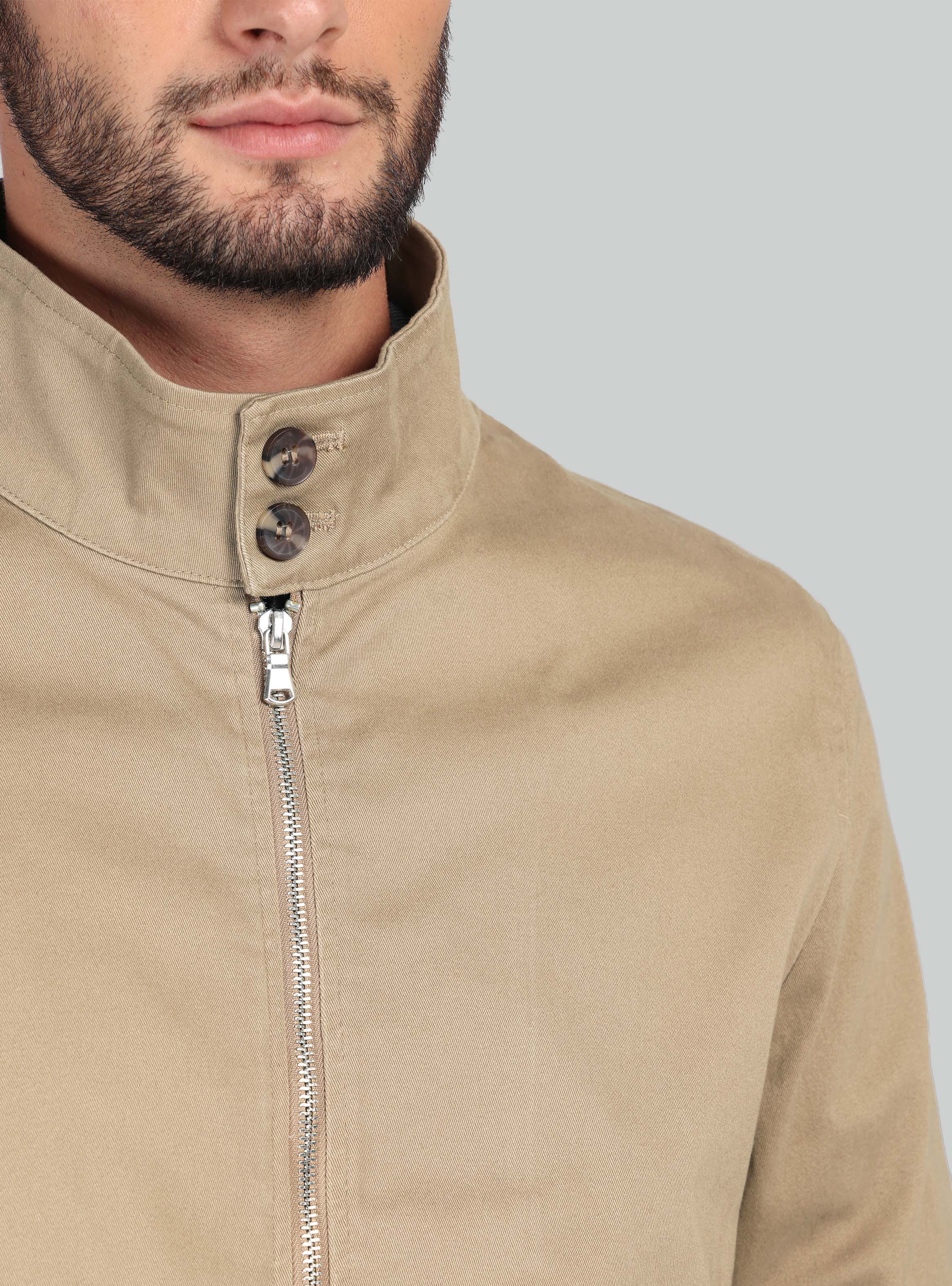 CHAQUETA LISA SPANDEX REGULAR FIT CAFE  ARROW - 3