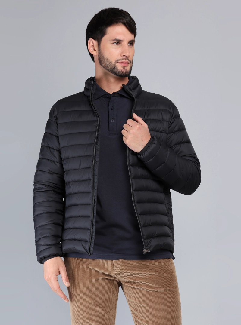 PARKA MANGA LARGA REGULAR FIT NEGRO ARROW - 1