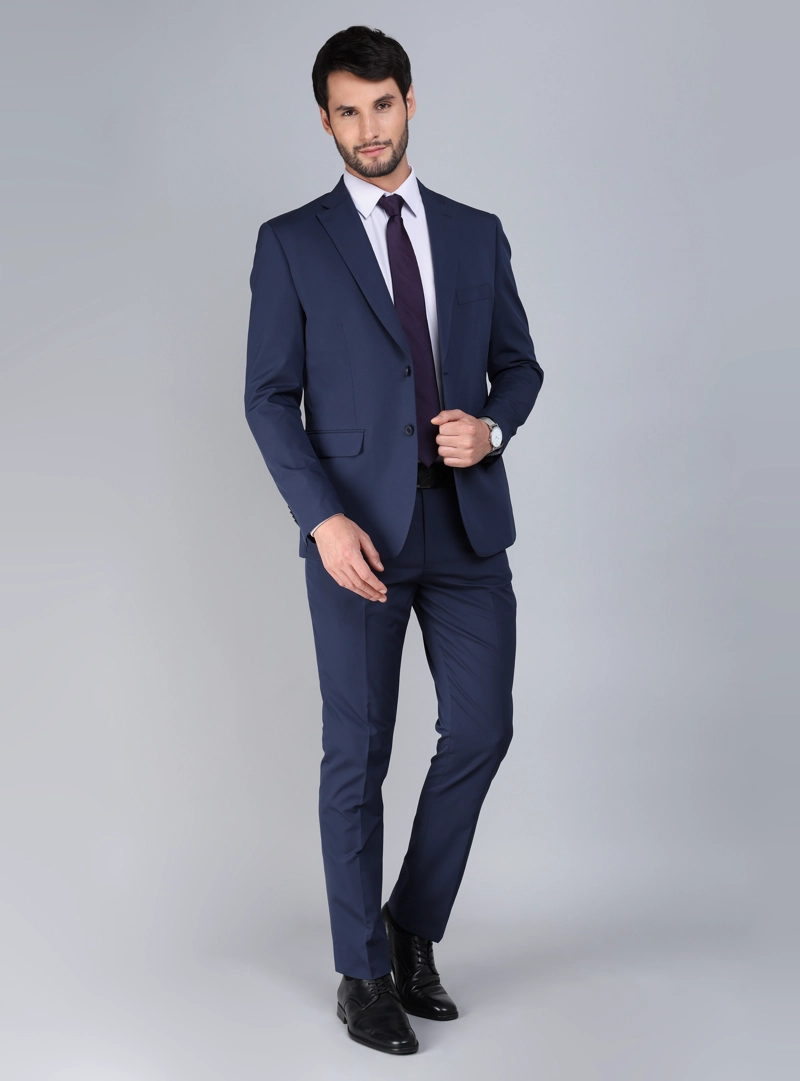 TRAJE POLI VISCOSA TAILORED FIT AZUL ARROW - 1