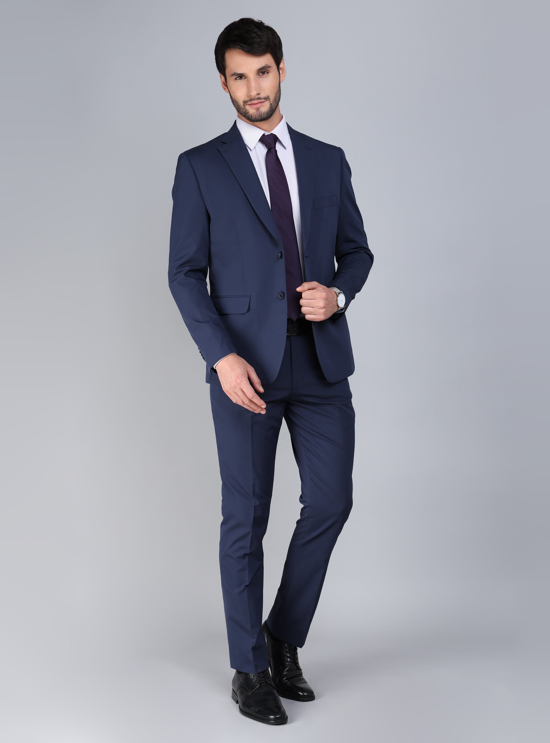 TRAJE POLI VISCOSA TAILORED FIT AZUL ARROW - 1