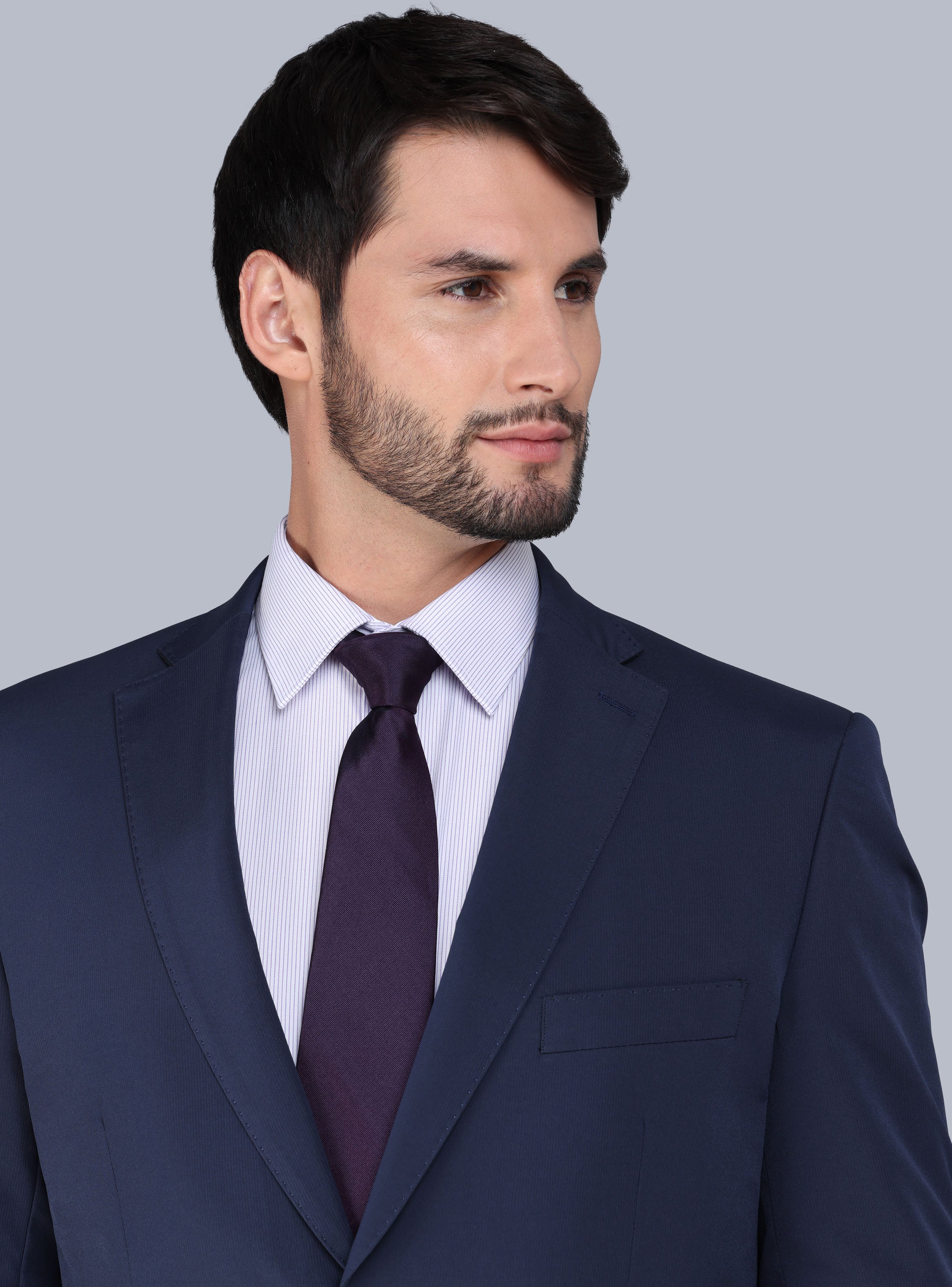 TRAJE POLI VISCOSA TAILORED FIT AZUL ARROW - 4