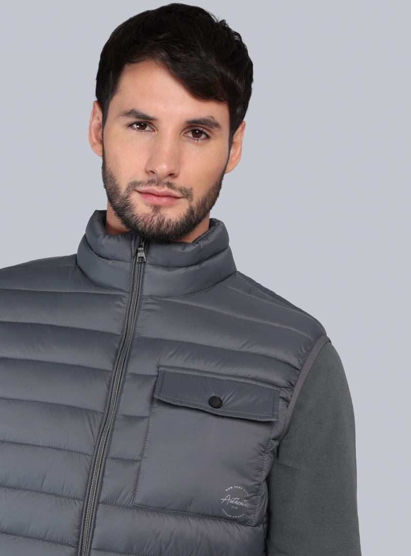PARKA SIN MANGAS REGULAR FIT GRIS ARROW - 3